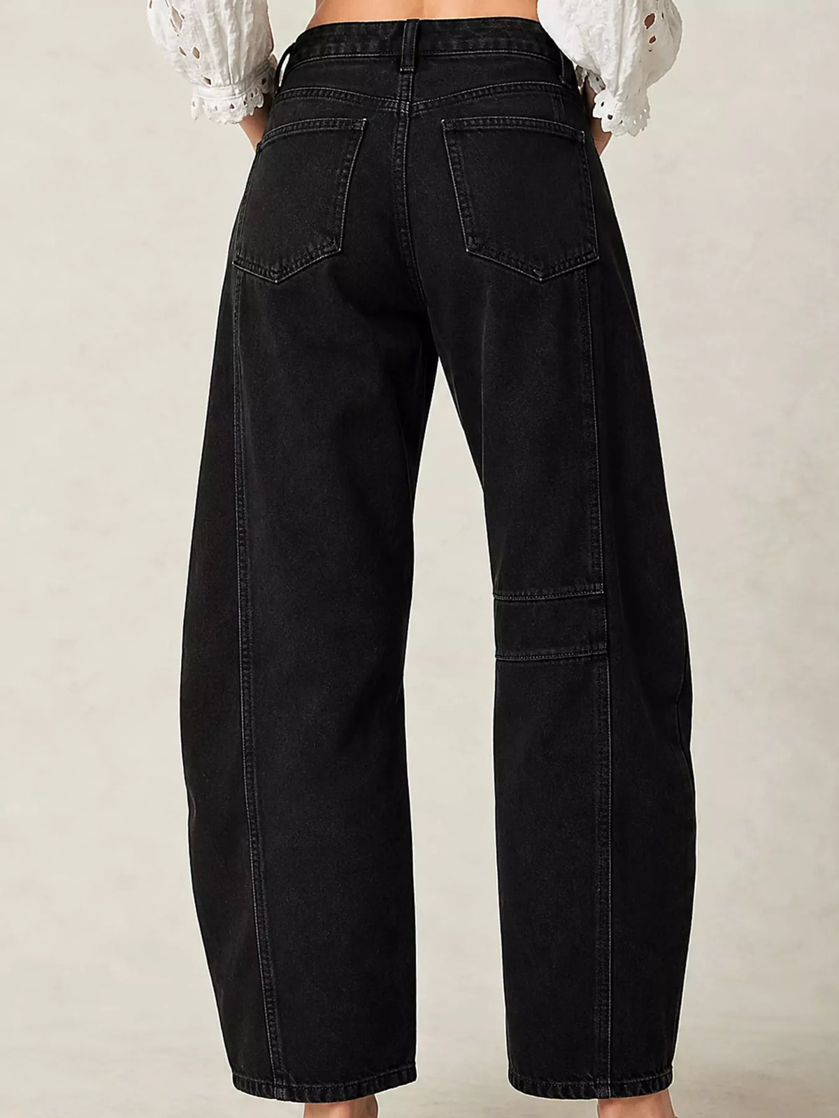Women's High-Waist Barrel-Leg Jeans – view 11