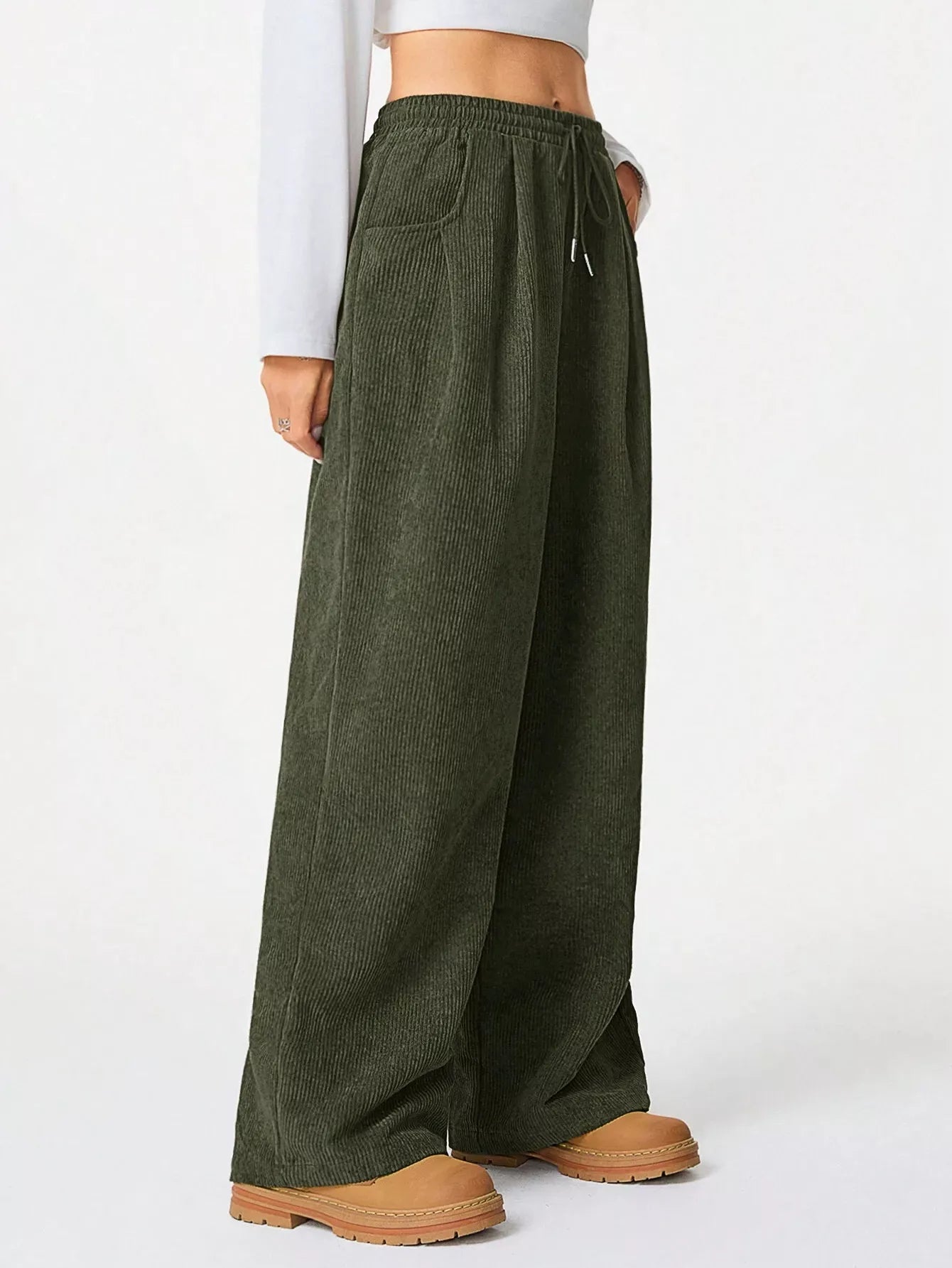 Corduroy Wide Leg Pants  Shop One Place