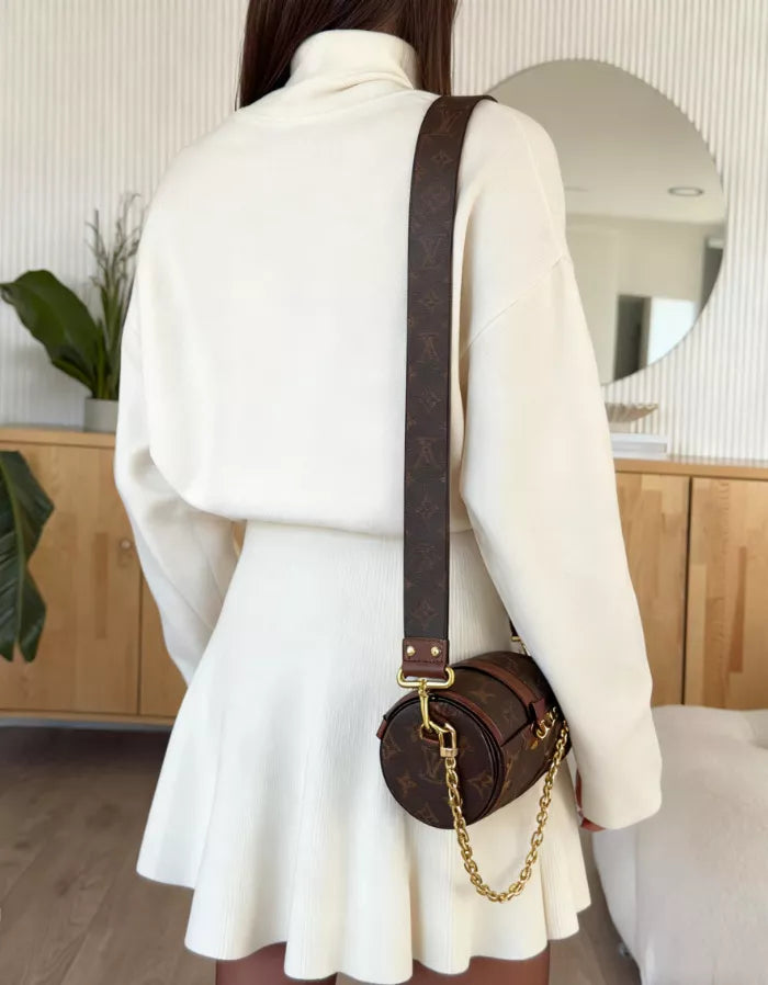 Turtleneck Dropped Shoulder Sweater and Skirt Set  Shop One Place