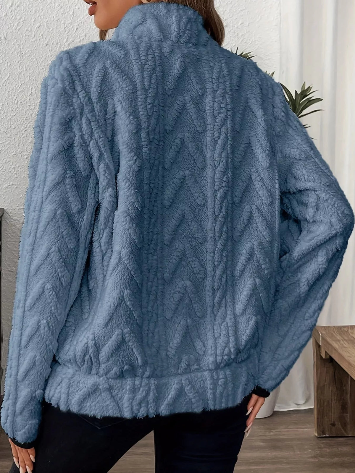 Women's Quarter-Zip Sherpa Sweatshirt – view 33