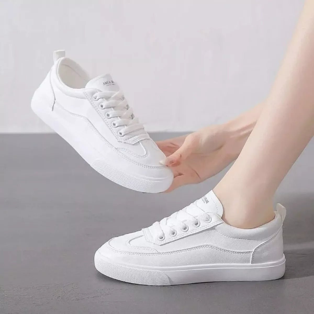 Round Toe Platform Sneakers  Shop One Place