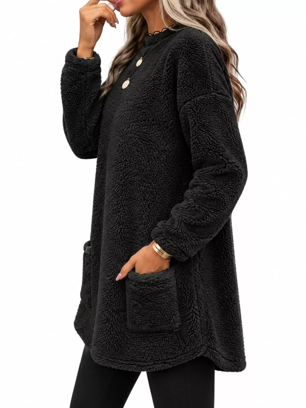 Women's Fleece Drop Shoulder Sweatshirt – view 2