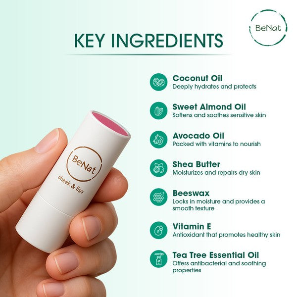 Lip & Cheek Bloom. 2 in 1 Natural Lipstick for Vib  Shop One Place