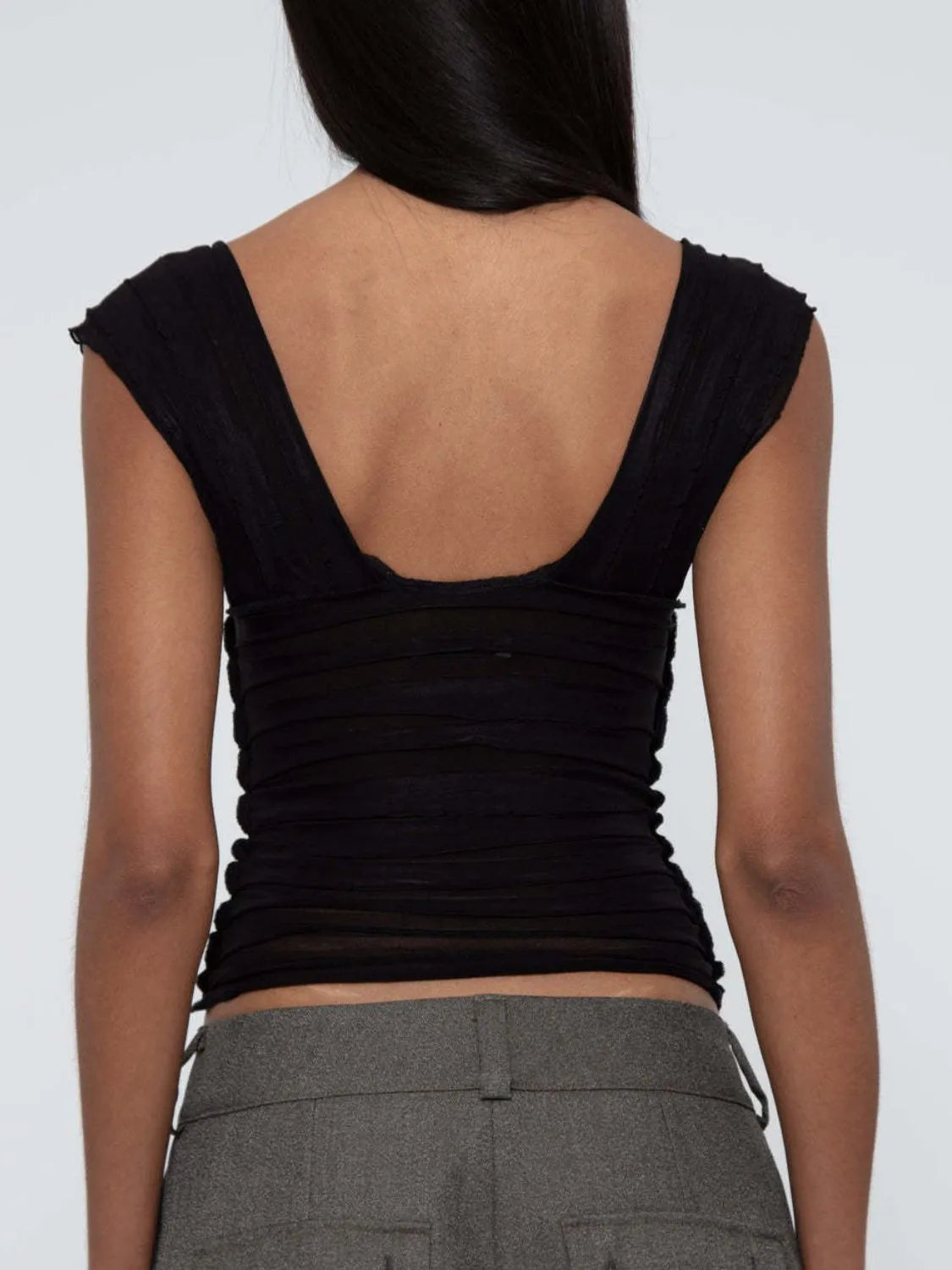 Ruched Solid Tank  Shop One Place