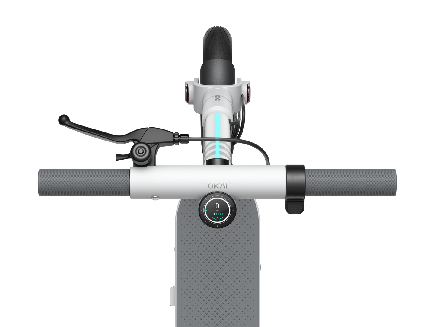 Foldable Electric Scooter w/18.6 Miles Max Operating Range & 15.5 mph Max Speed - White  Shop One Place