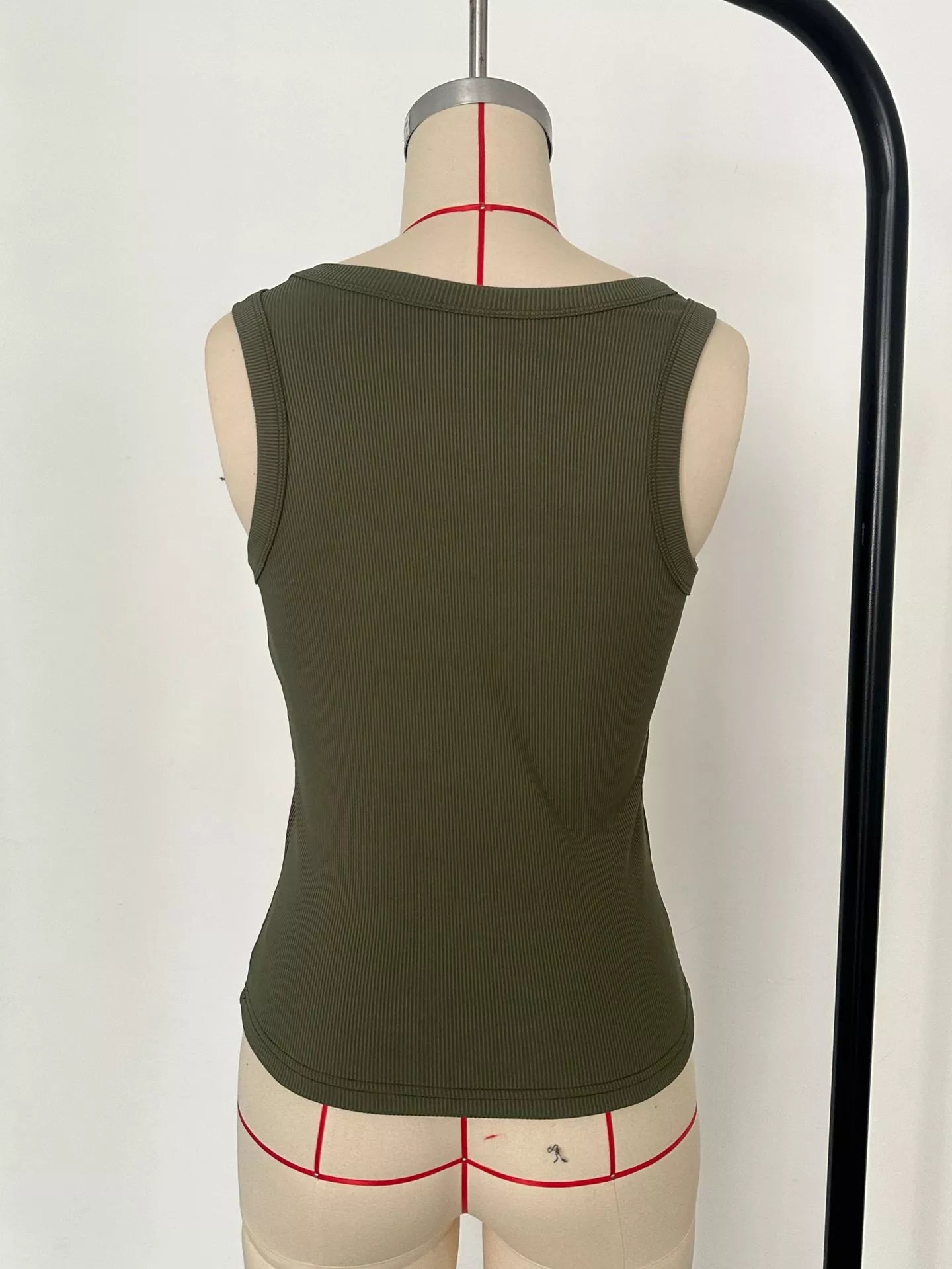 Ribbed Knit Slim Fit Tank  Shop One Place