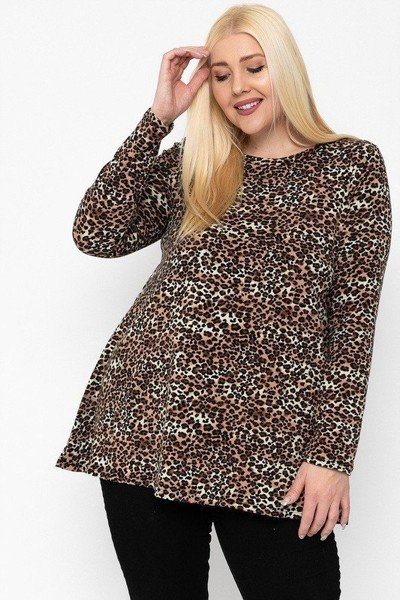 Cheetah Print Tunic  Shop One Place