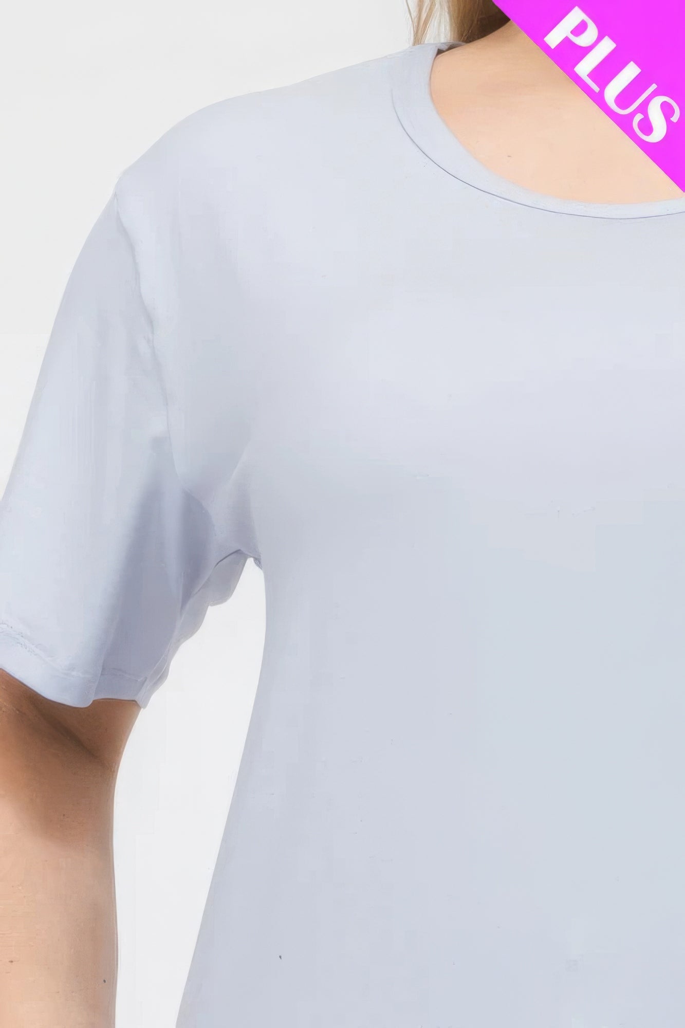 Plus Size Basic Short Sleeve T-shirt  Shop One Place