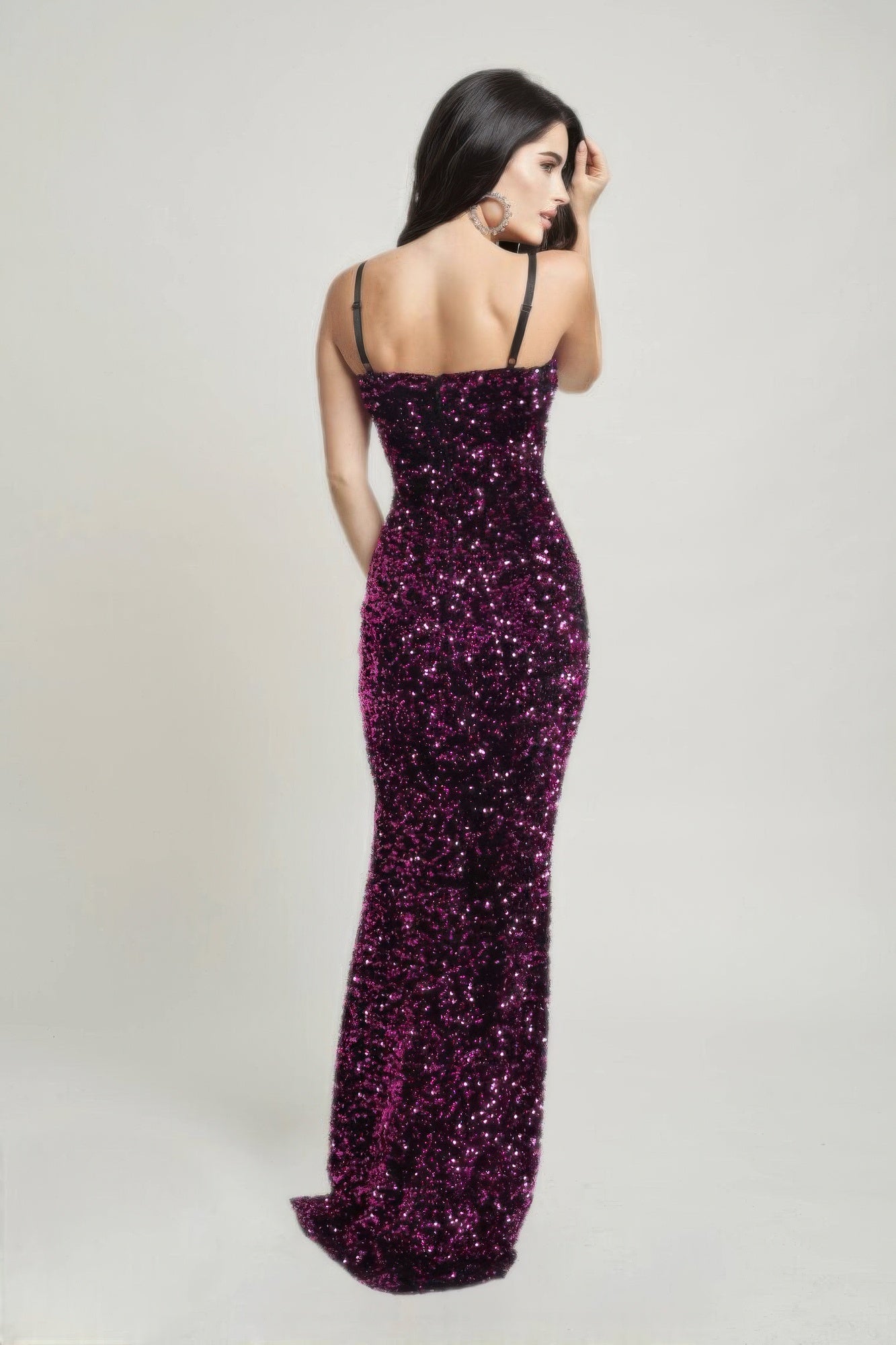 Cecily Teddy Velvet Corset Maxi Dress