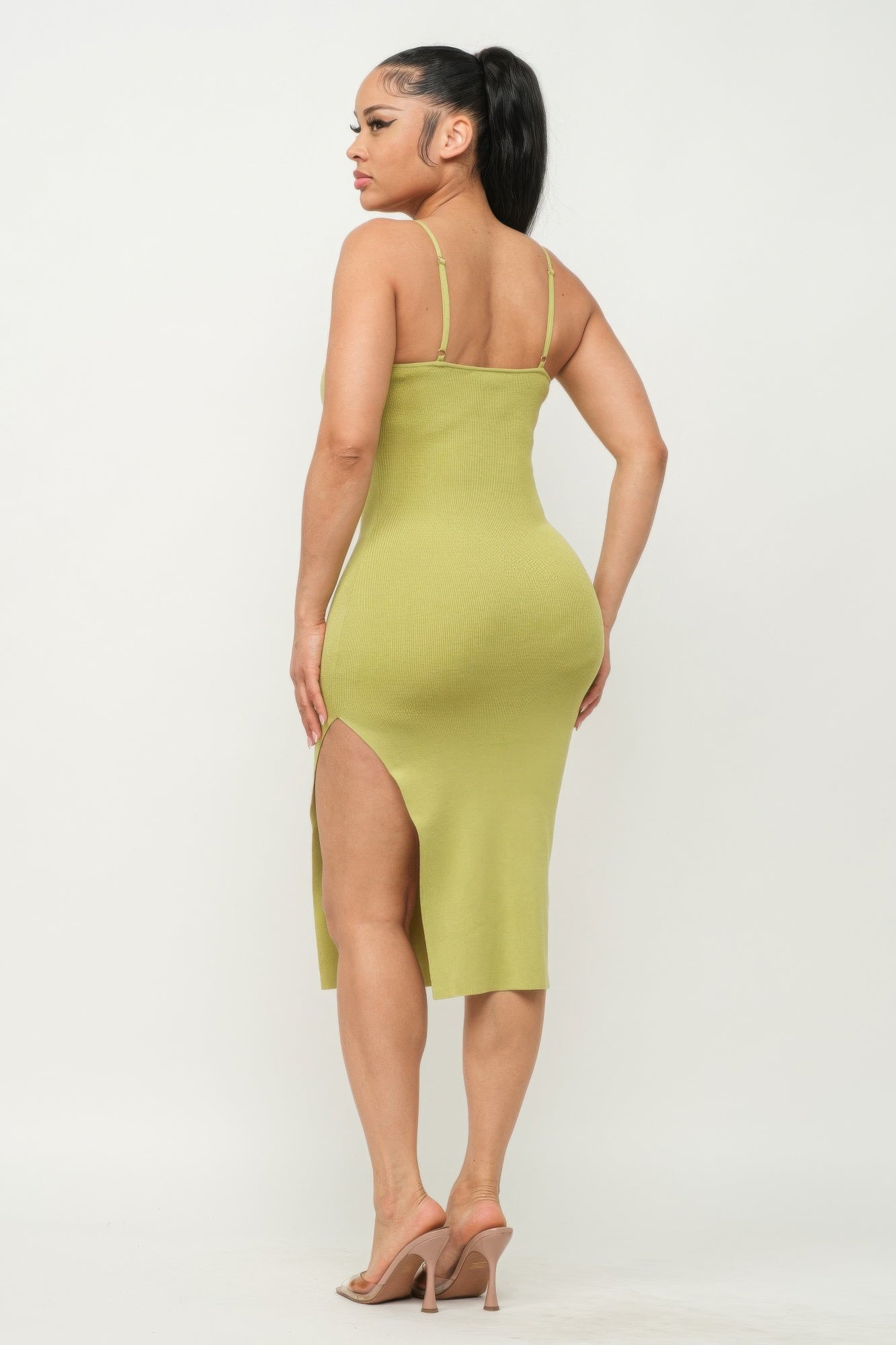 Side Slit Cami Dress  Shop One Place