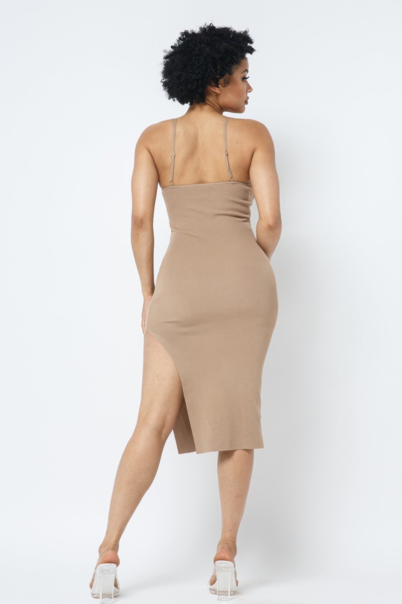 Side Slit Cami Dress  Shop One Place