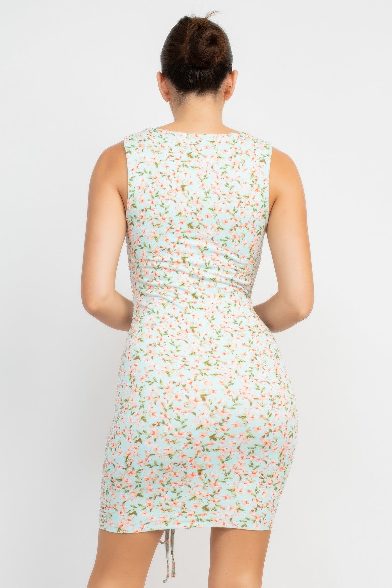 Ditsy Floral Ruching Dress  Shop One Place