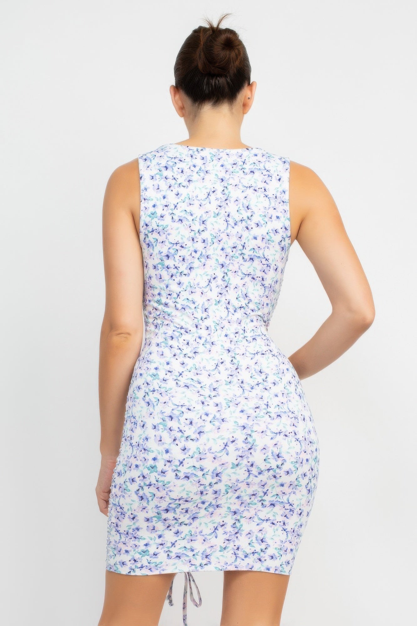 Ditsy Floral Ruching Dress  Shop One Place