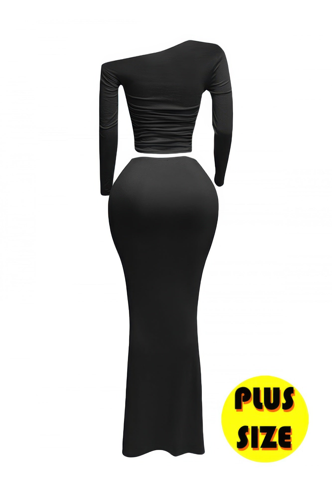 Plus Size One Side Off Shoulder Top & Skirt Set  Shop One Place
