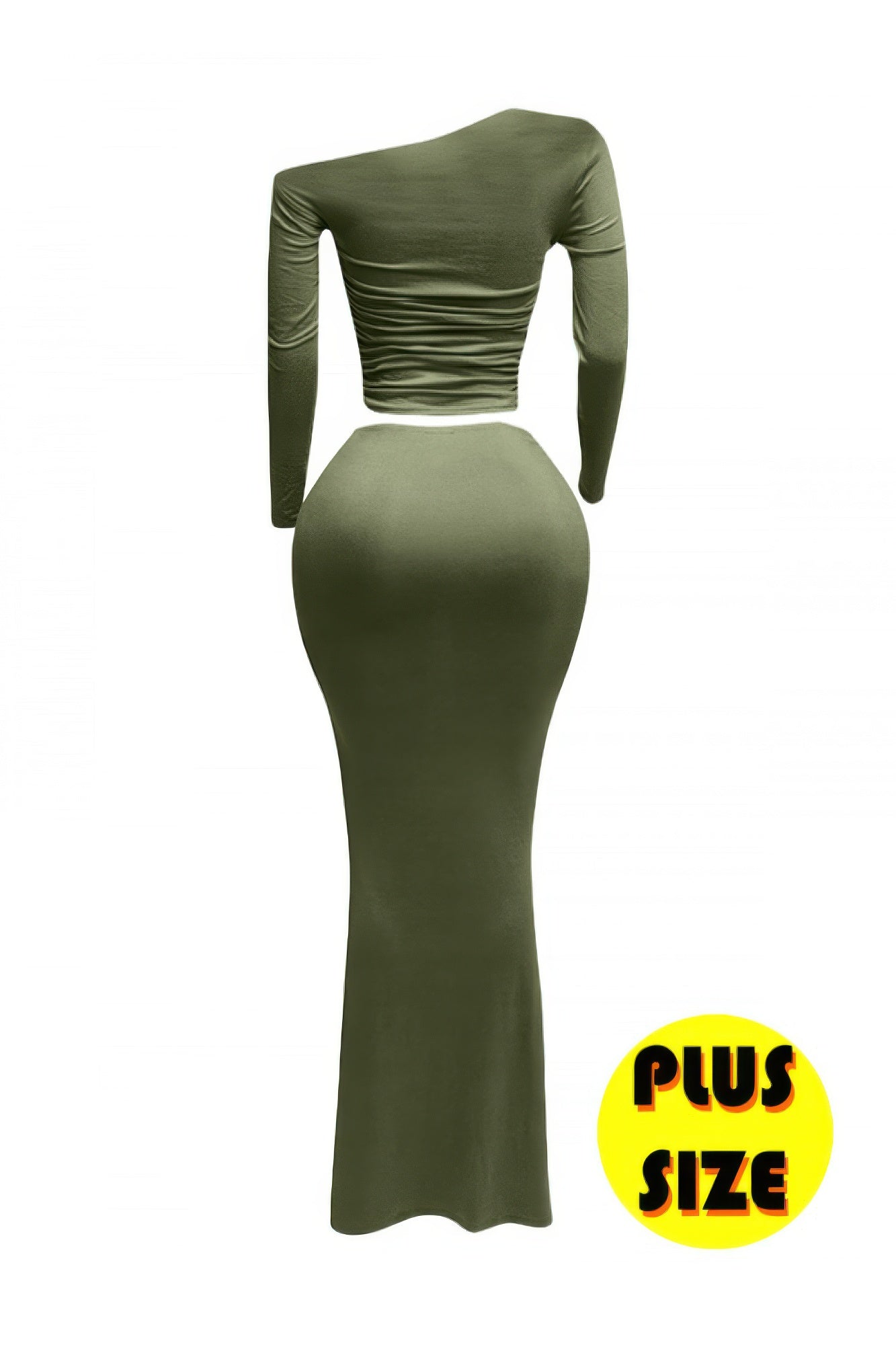 Plus Size One Side Off Shoulder Top & Skirt Set  Shop One Place