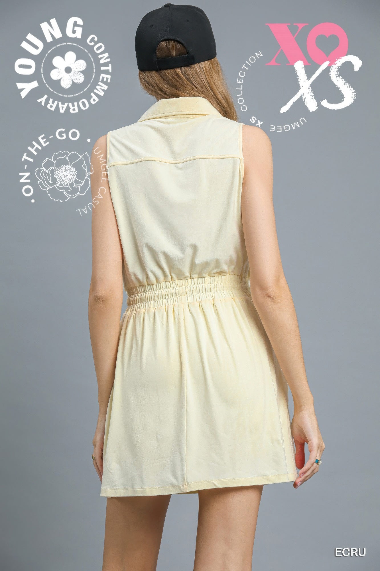 Zip Front Casual Mini Dress  Shop One Place