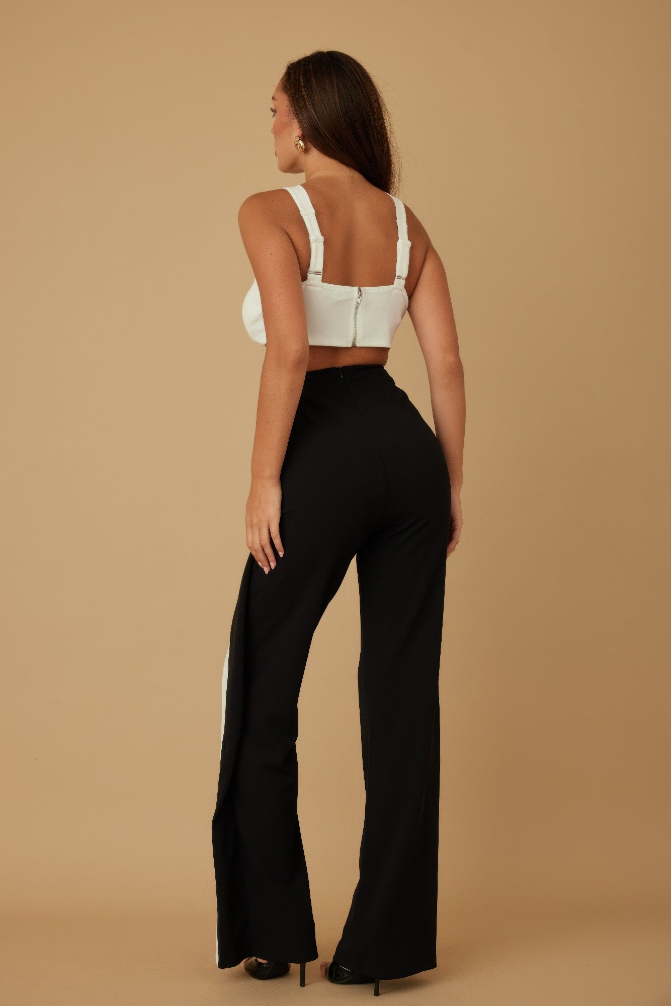 X Ribbon Open Jumpsuit  Shop One Place