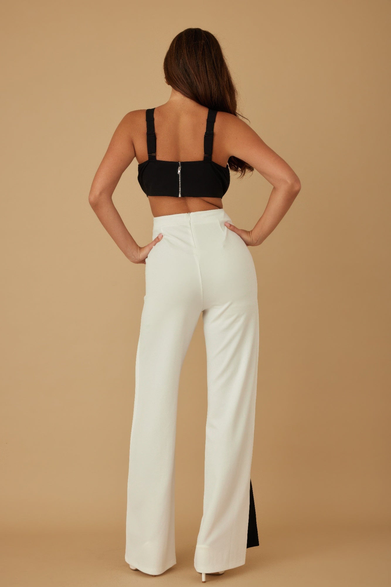X Ribbon Open Jumpsuit  Shop One Place