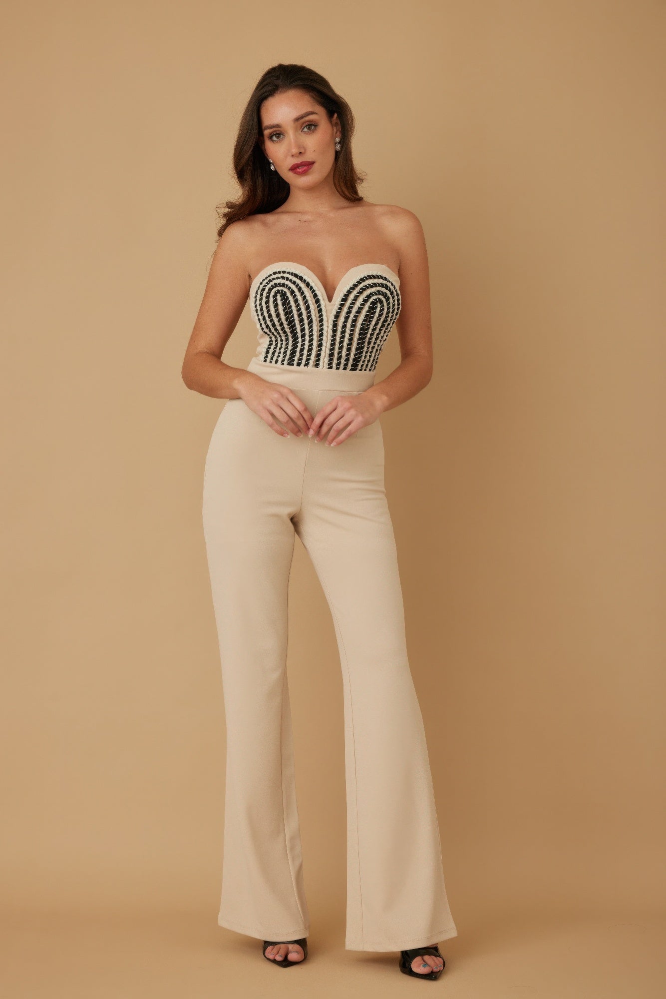 Threaded Twisted Rope Knot Tie Jumpsuit  Shop One Place