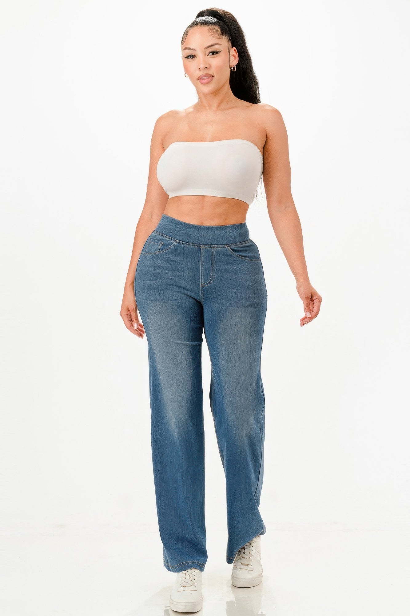 Ultra Soft Flare Baggy Jeans  Shop One Place