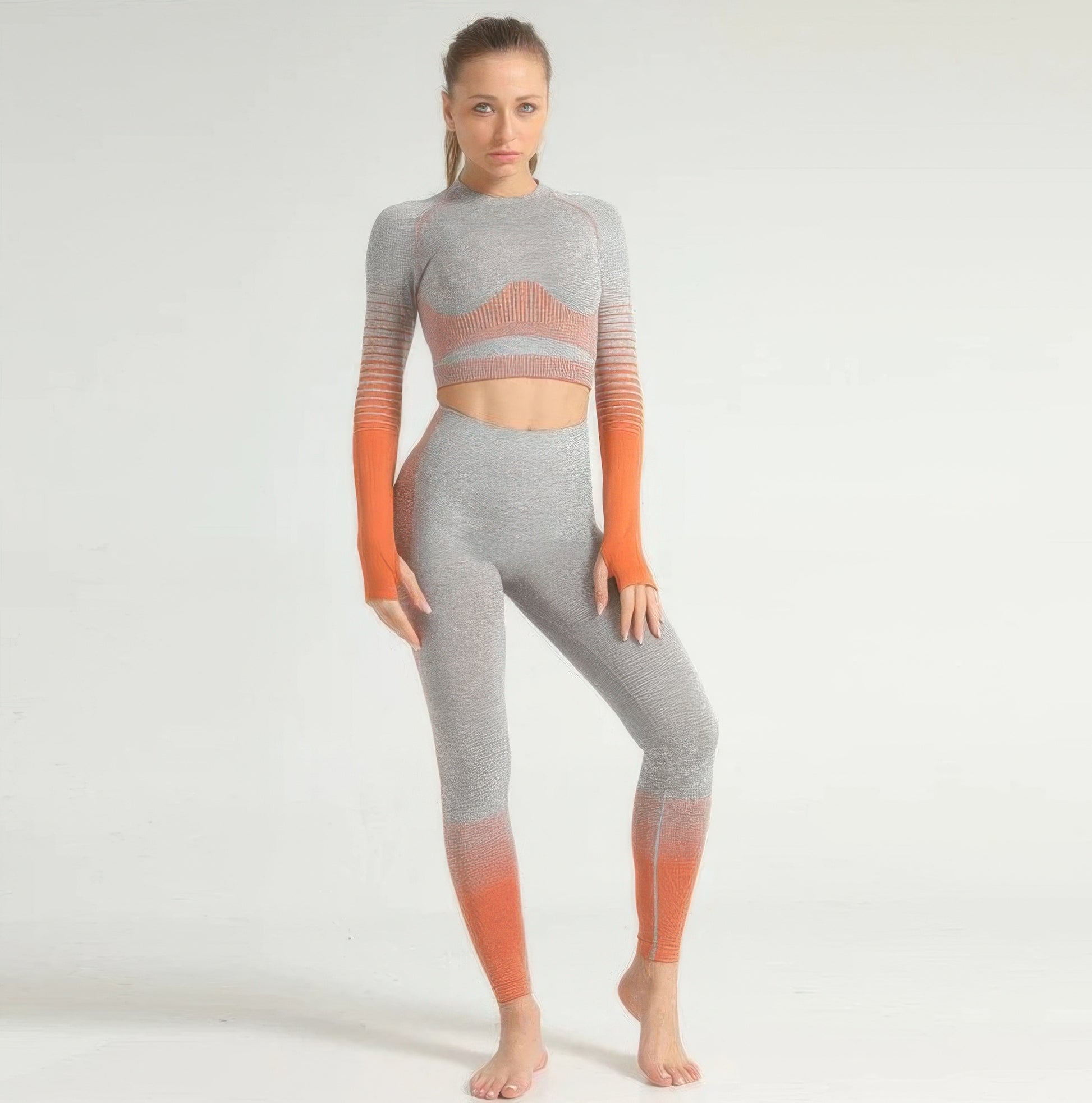 Stripe Seamless Yoga Set  Shop One Place