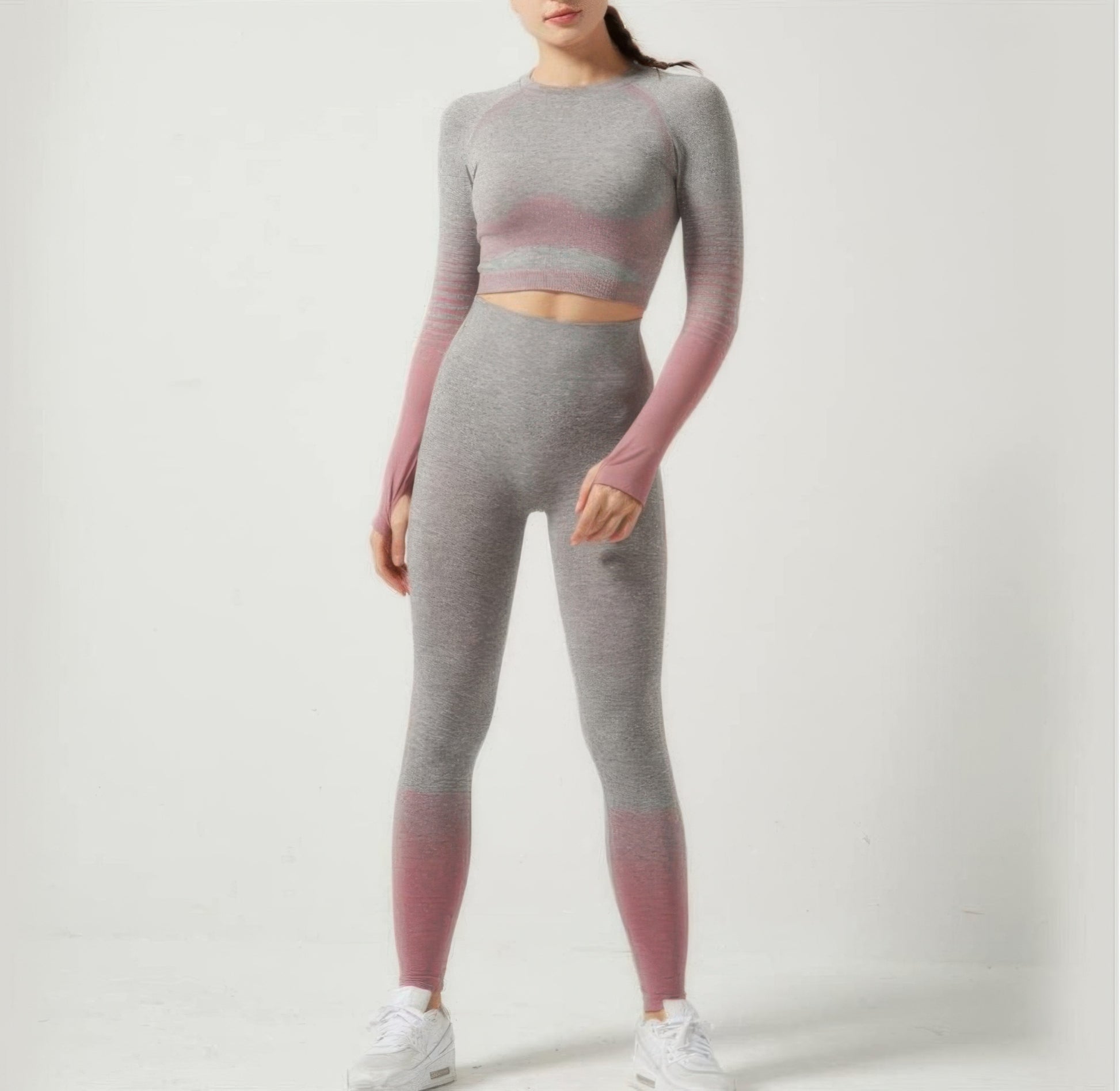 Stripe Seamless Yoga Set  Shop One Place