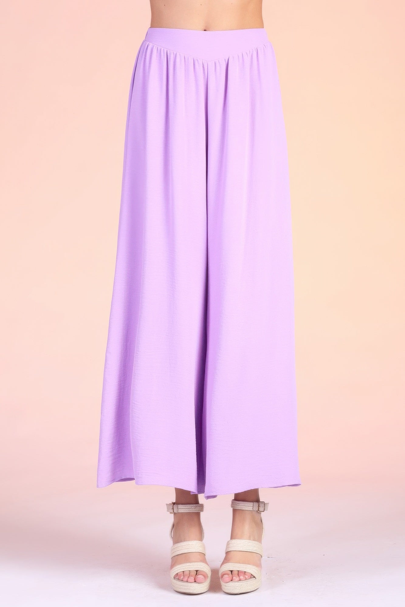 Matte Crepe Wide Leg Swing Pants  Shop One Place