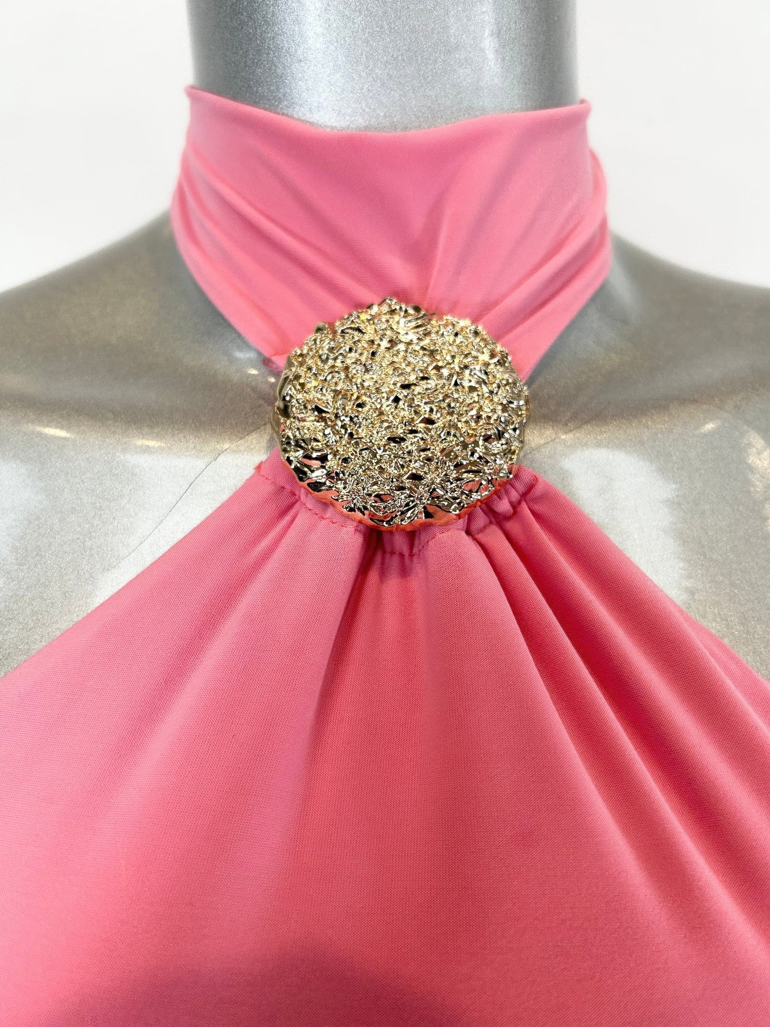 Sleeveless Mini Dress With A Halter Neck  Shop One Place