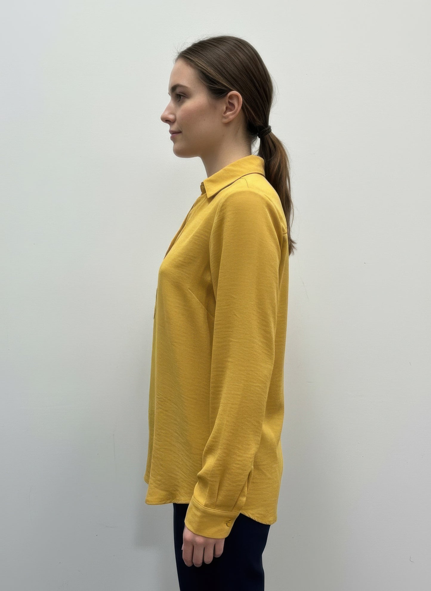 Ninety Solid Long Sleeve Blouse  Shop One Place