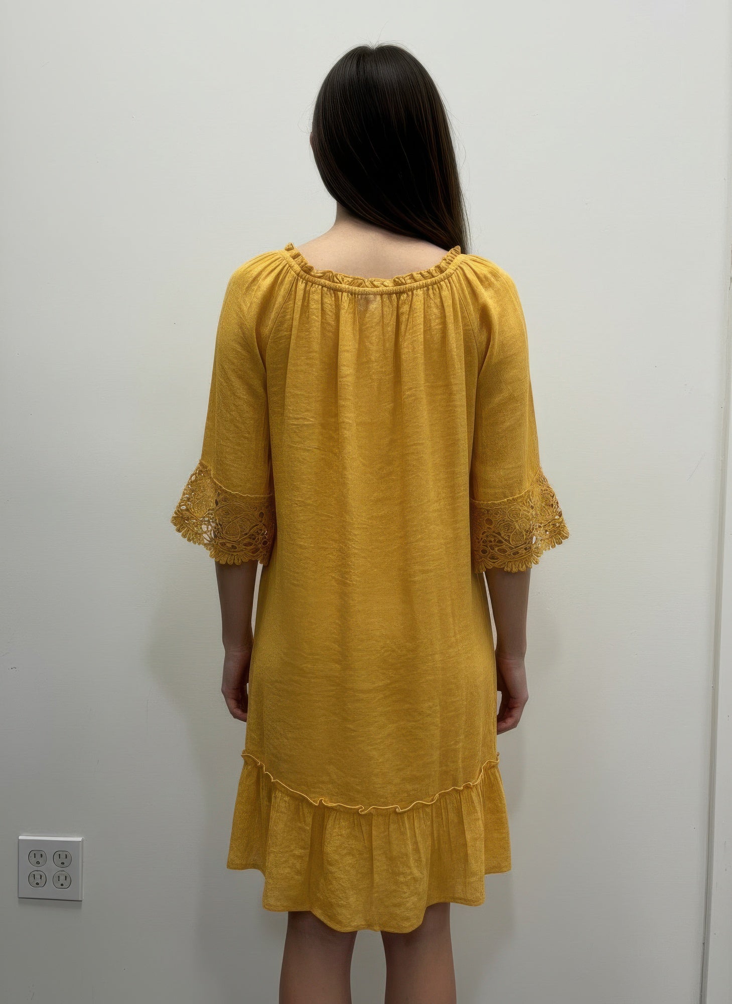 Mlle Gabrielle Solid Elbow Sleeve Dress  Shop One Place