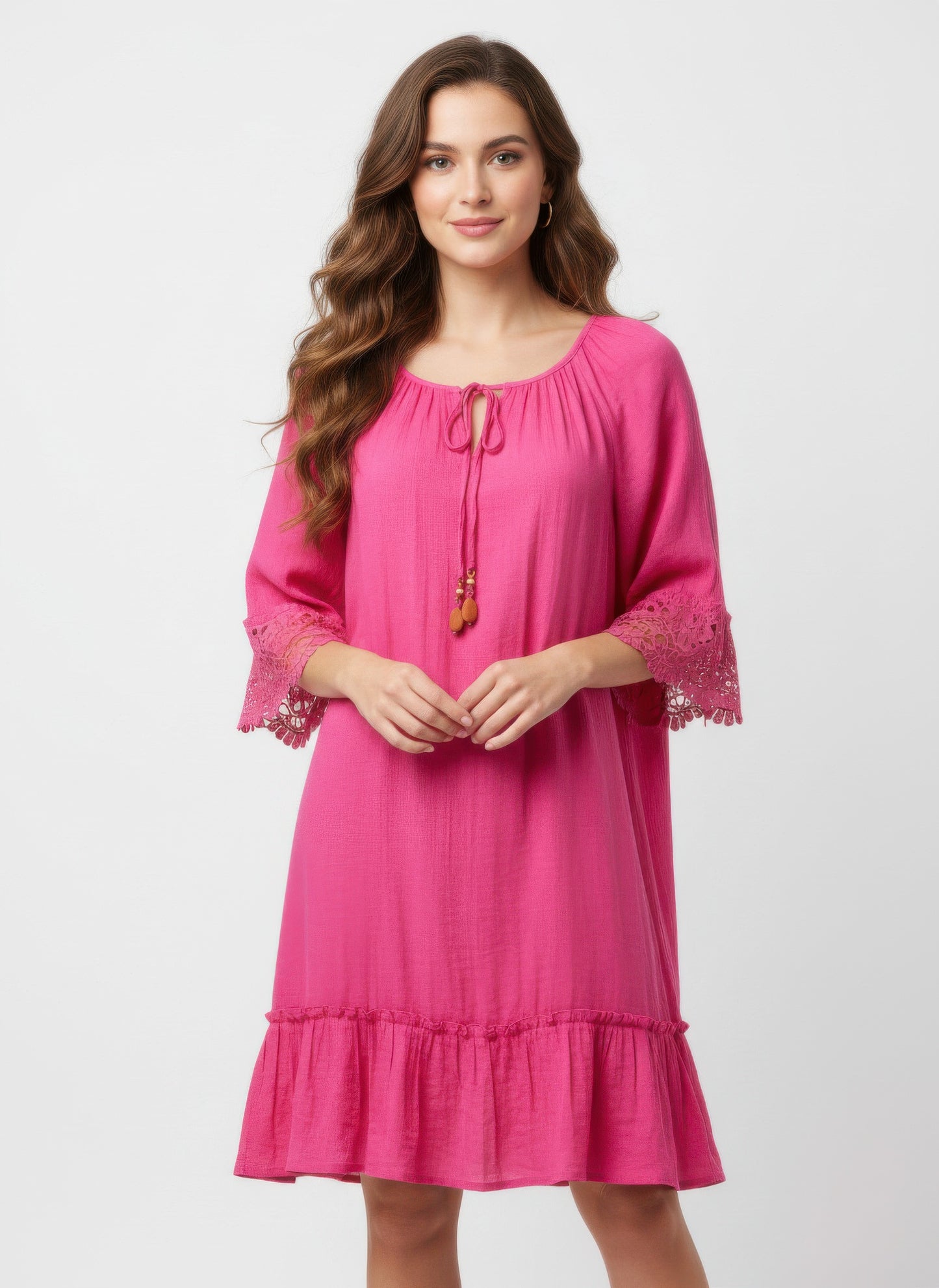 Mlle Gabrielle Solid Elbow Sleeve Dress  Shop One Place