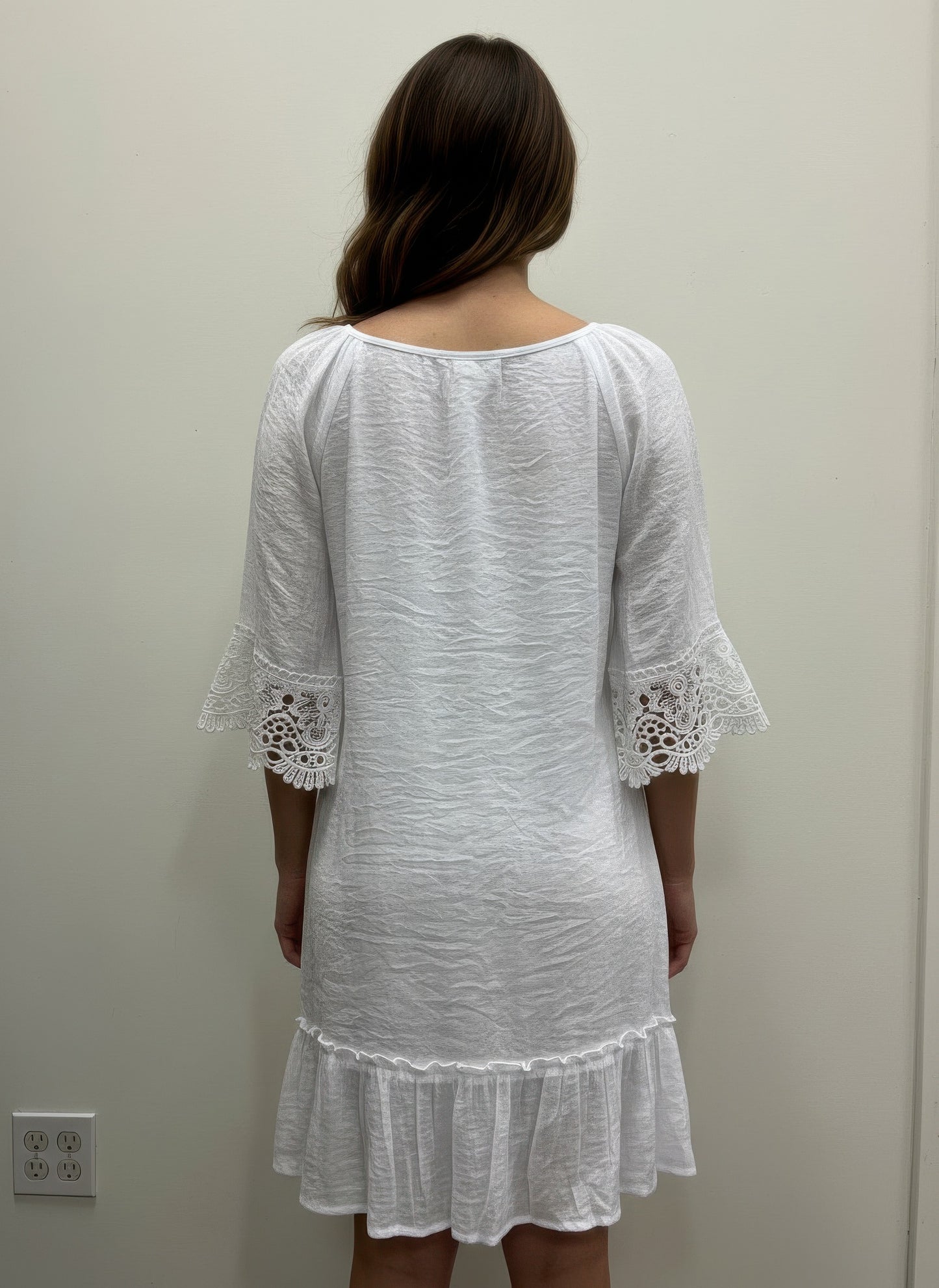 Mlle Gabrielle Solid Elbow Sleeve Dress  Shop One Place