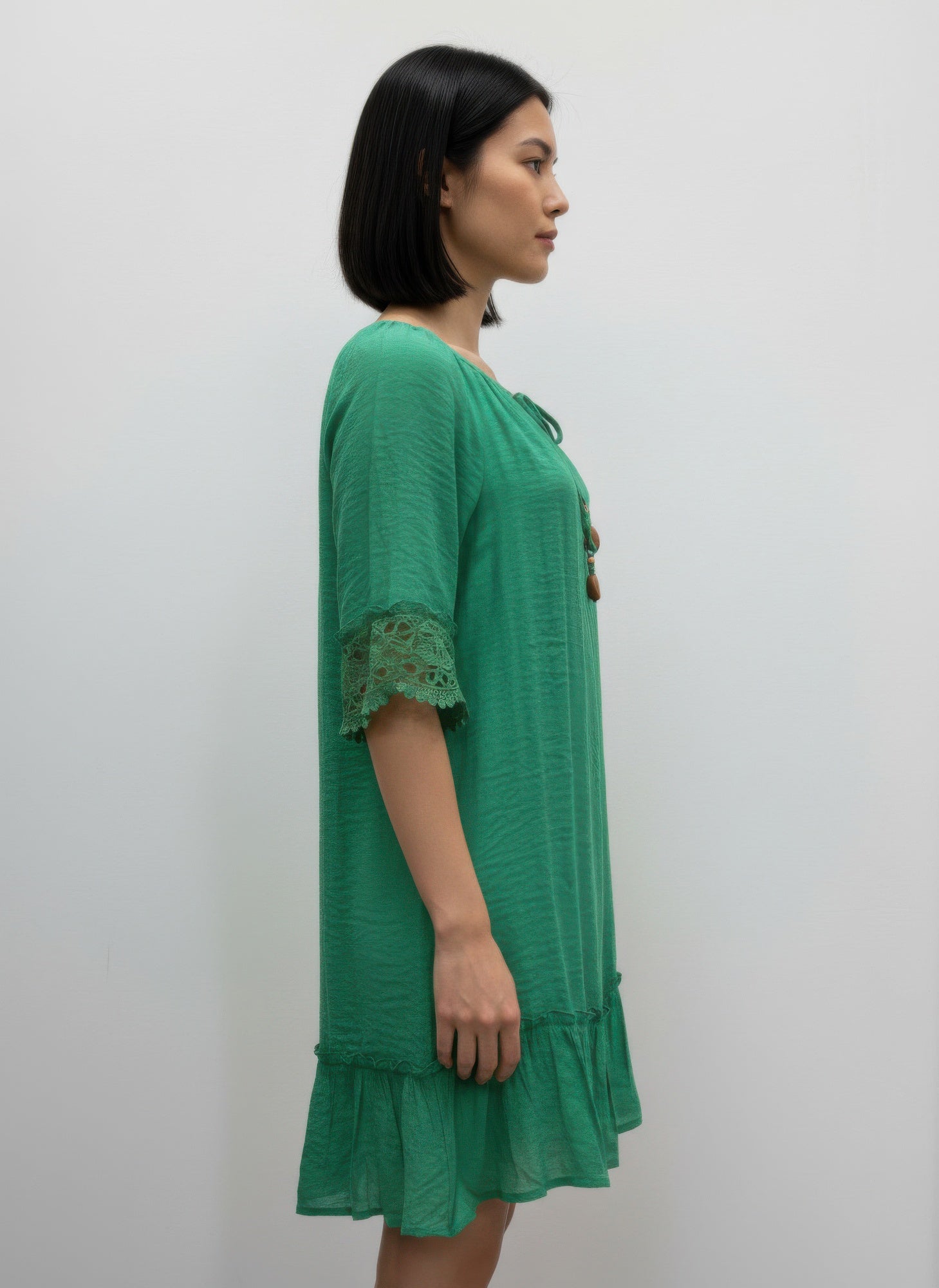 Mlle Gabrielle Solid Elbow Sleeve Dress  Shop One Place