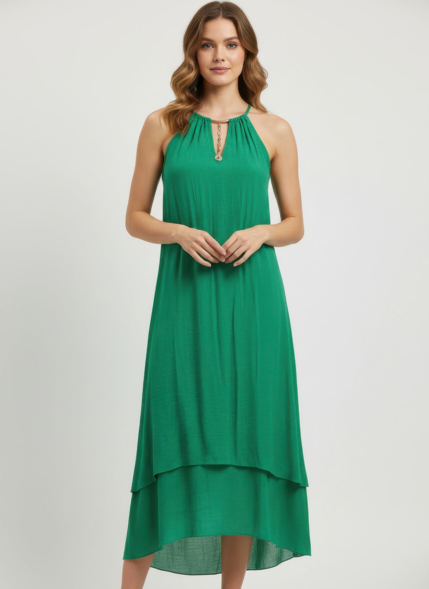 Mlle Gabrielle Solid Sleeveless Dress  Shop One Place