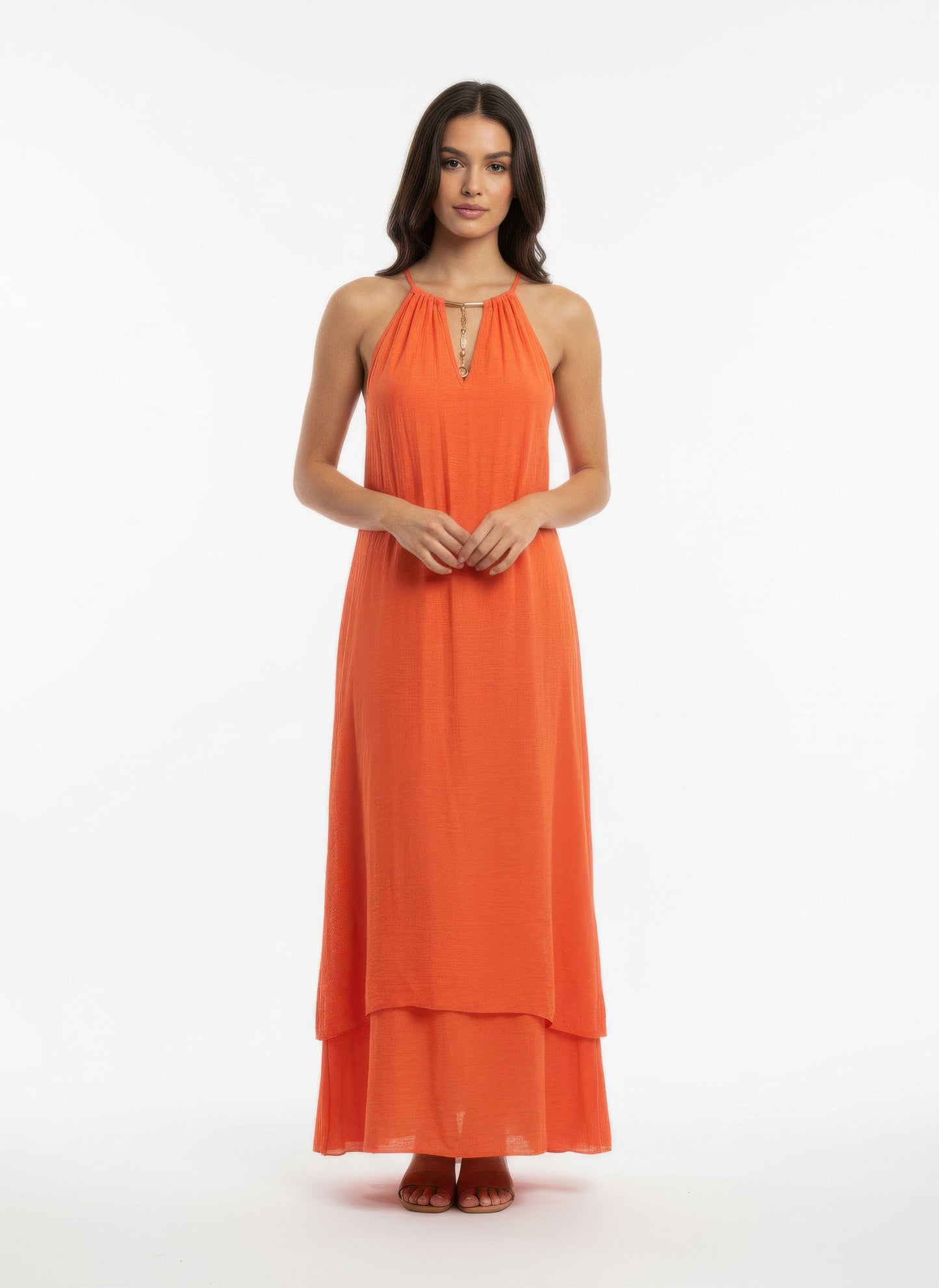 Mlle Gabrielle Solid Sleeveless Dress  Shop One Place