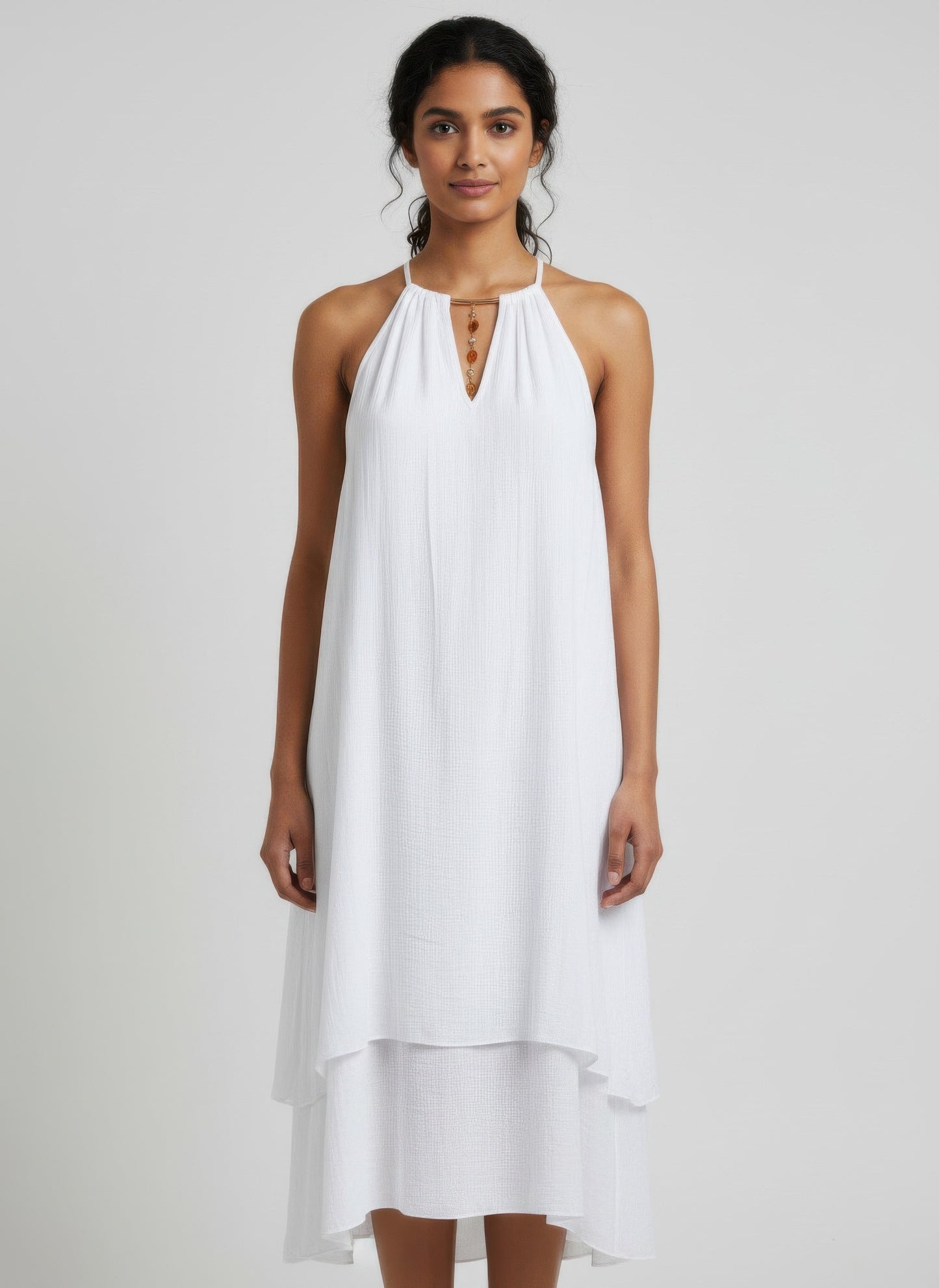 Mlle Gabrielle Solid Sleeveless Dress  Shop One Place