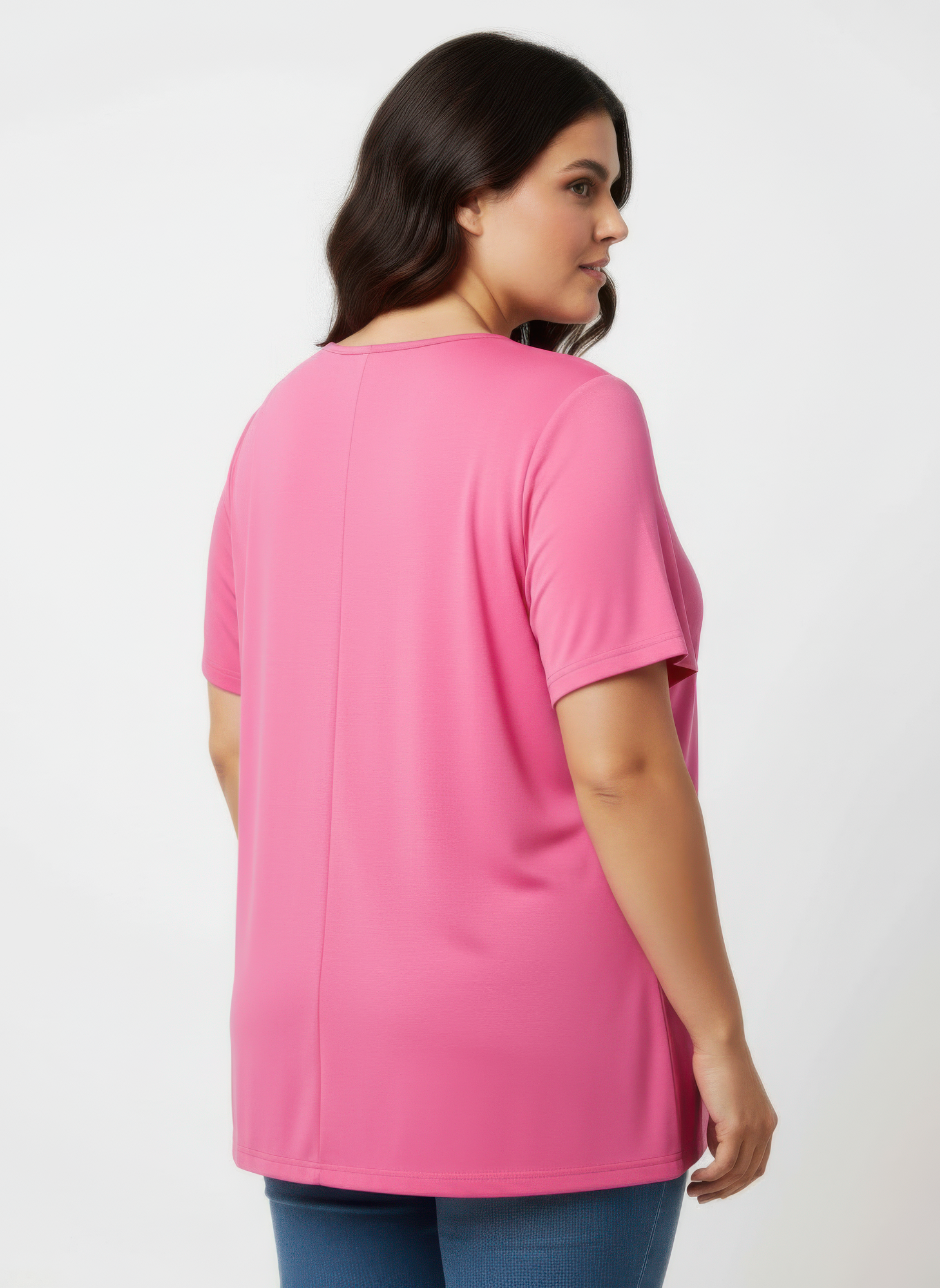 Lace Trim V-neck Short Sleeve Knit Top  Shop One Place