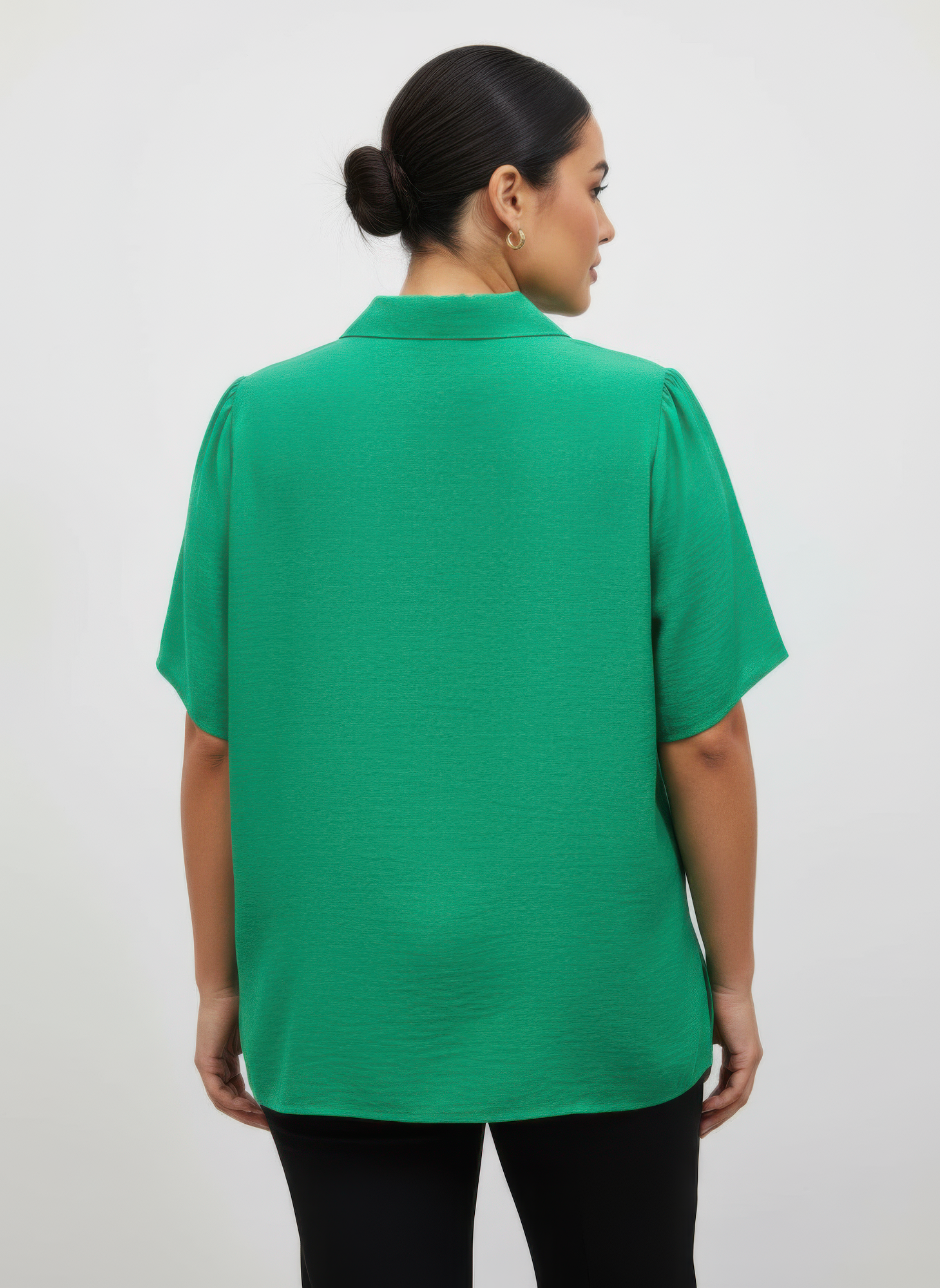 Zip-front Collared Utility Knit Top  Shop One Place