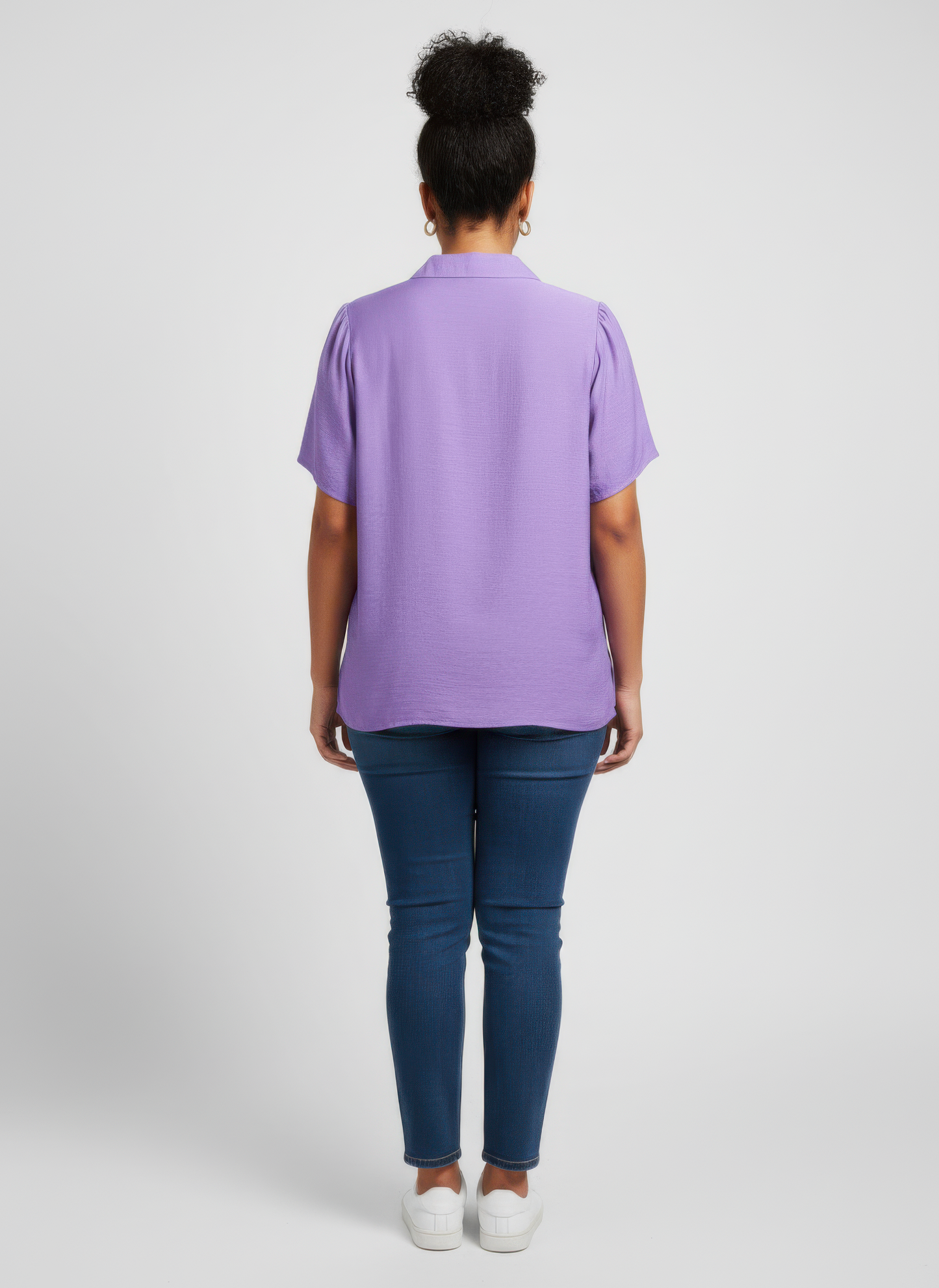 Zip-front Collared Utility Knit Top  Shop One Place