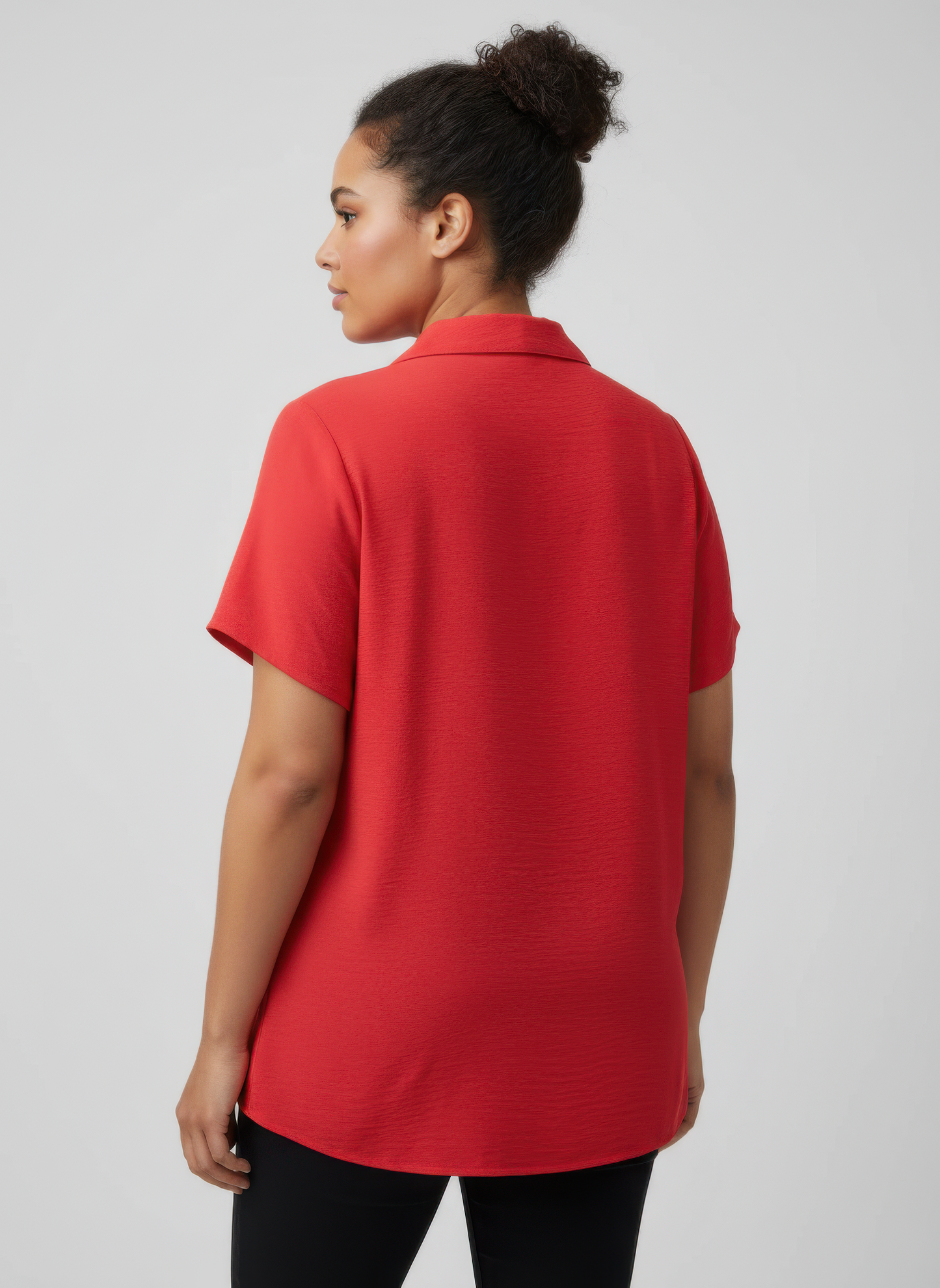Zip-front Collared Utility Knit Top  Shop One Place