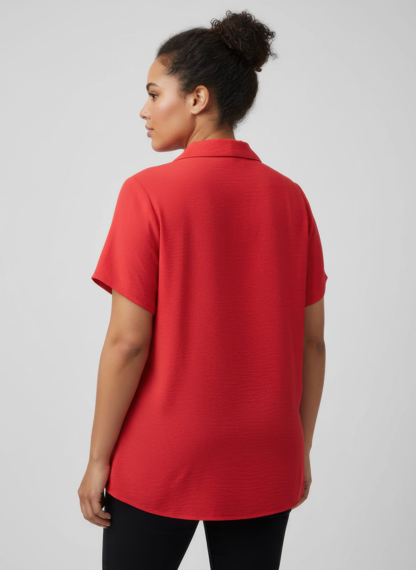 Zip-front Collared Utility Knit Top  Shop One Place