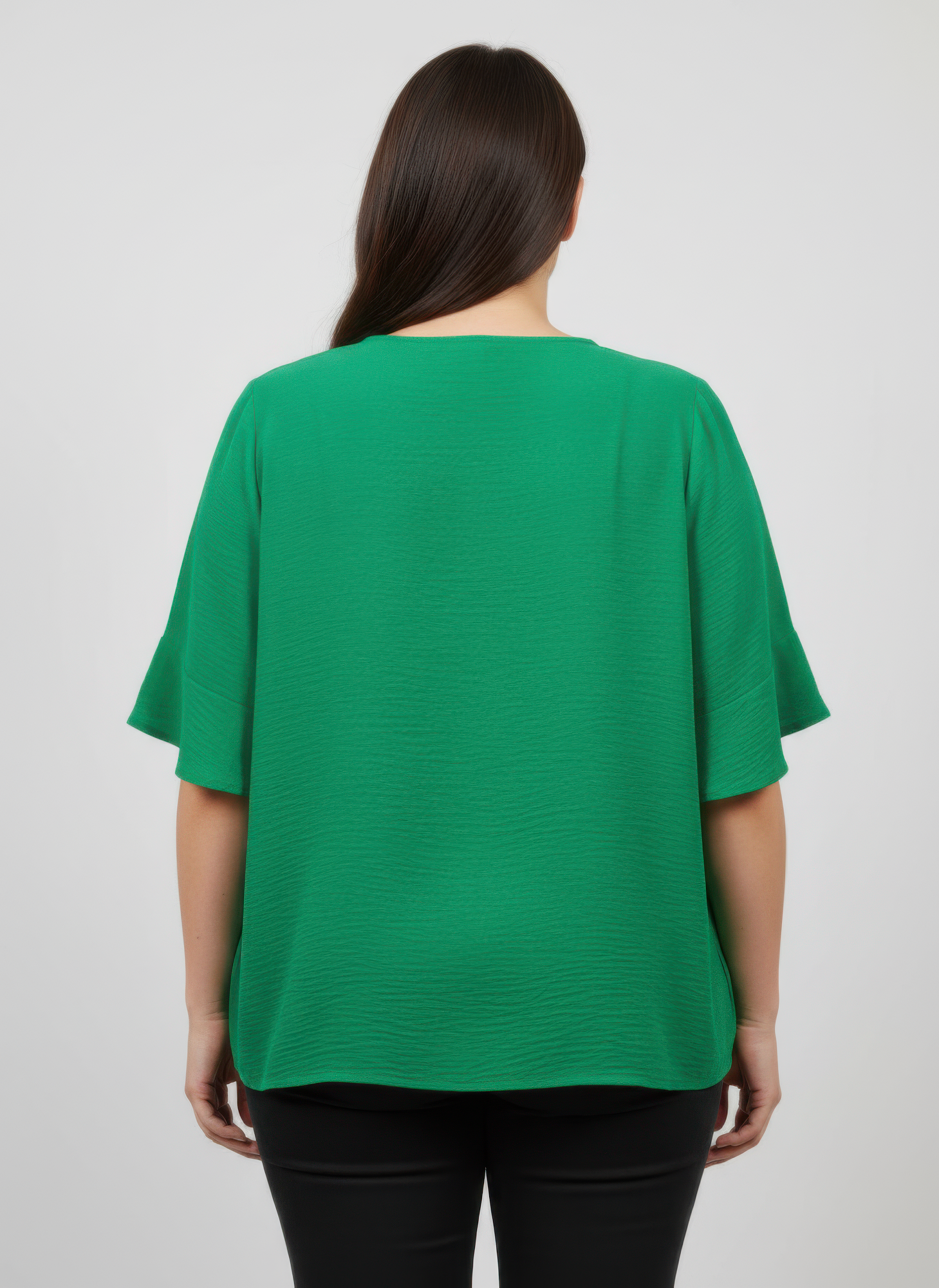 Textured Ruffle Sleeve Short Sleeve Top  Shop One Place