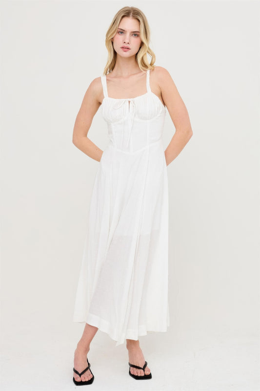 Boned Tie-back Dress  Shop One Place
