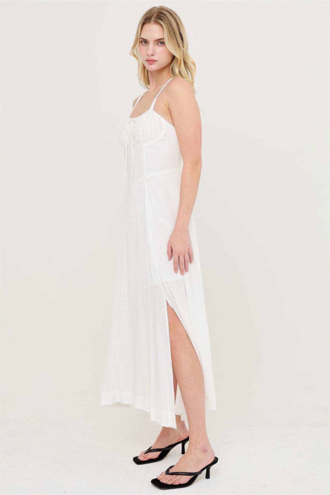 Boned Tie-back Dress  Shop One Place