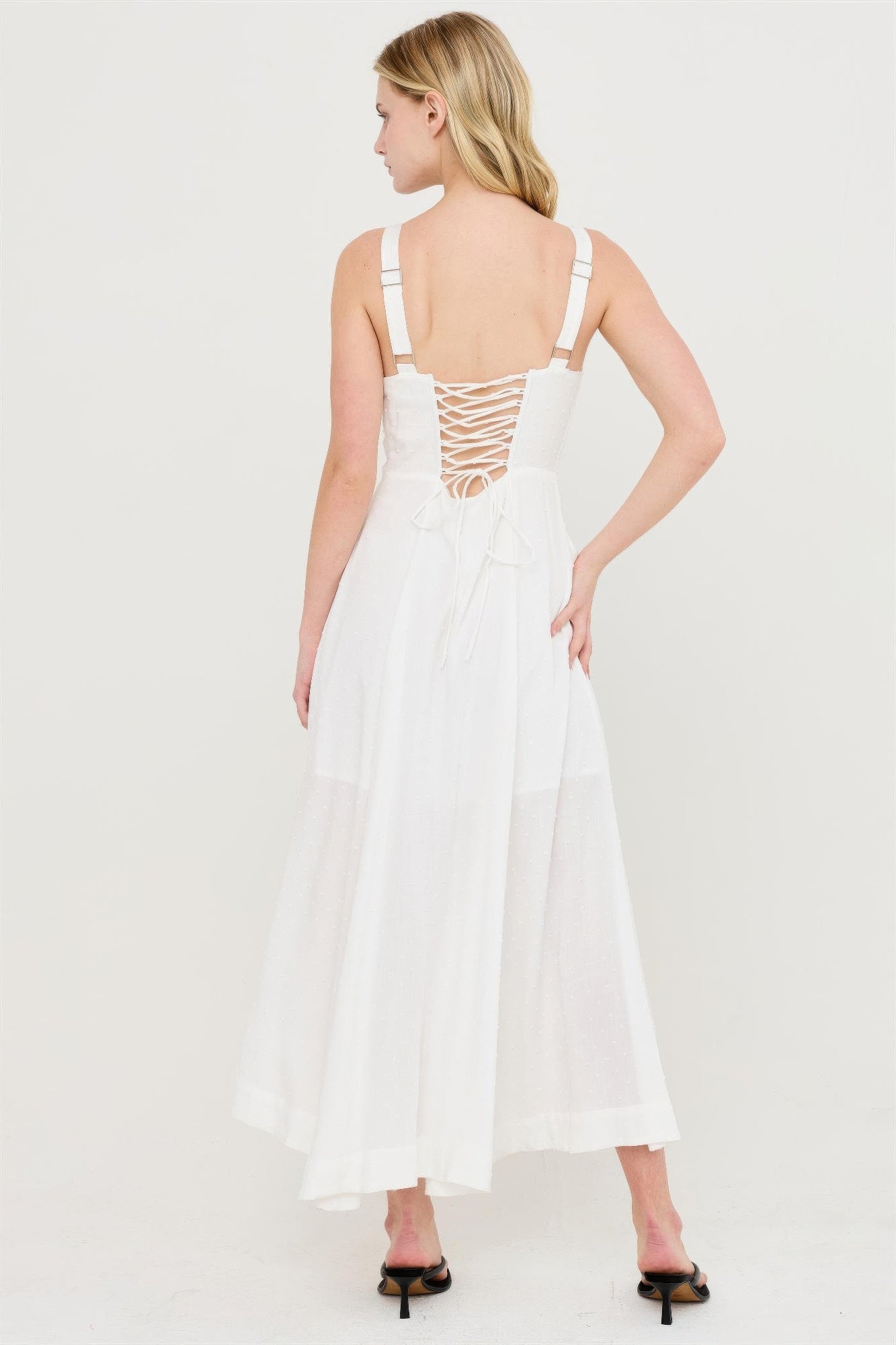 Boned Tie-back Dress  Shop One Place
