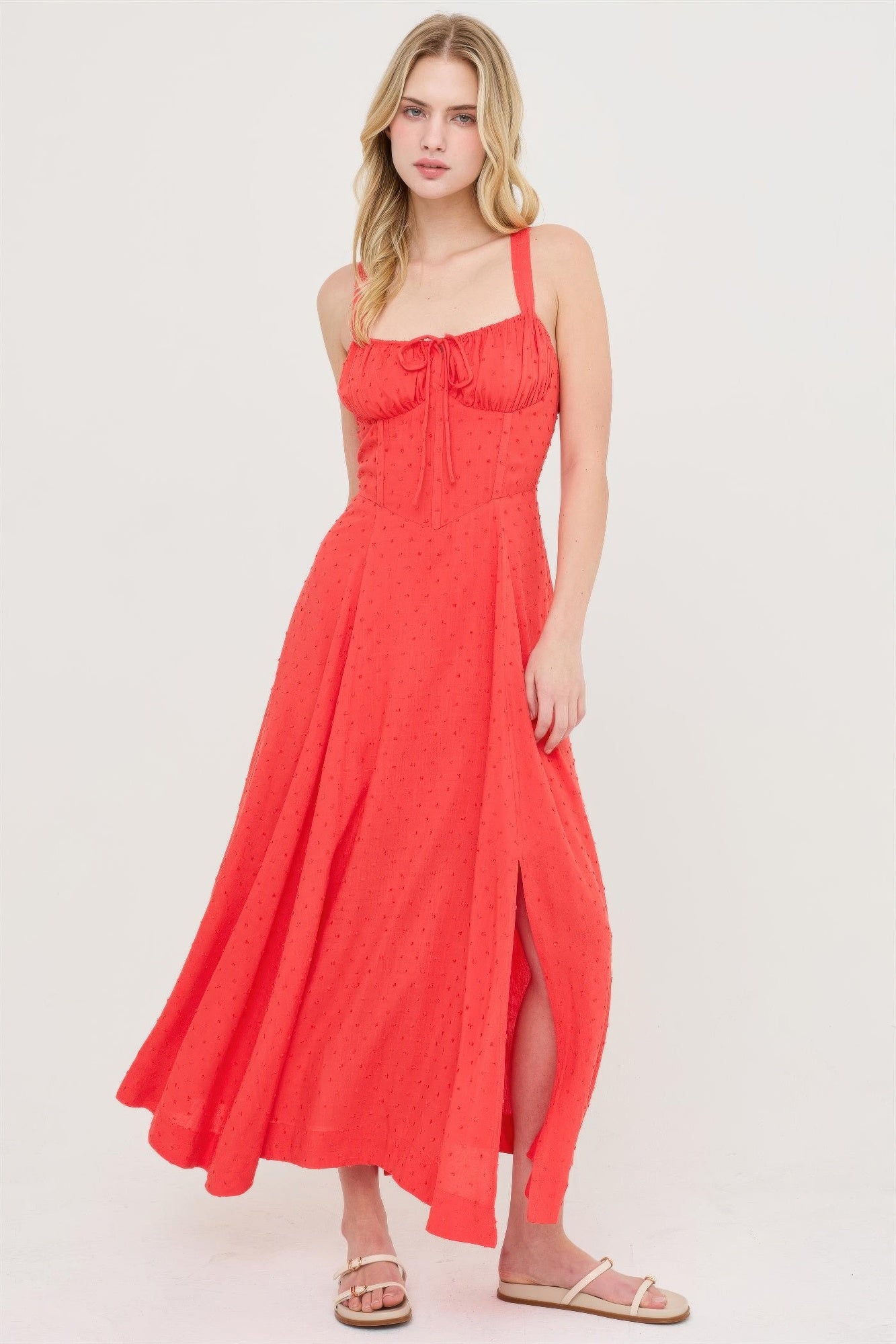 Boned Tie-back Dress  Shop One Place