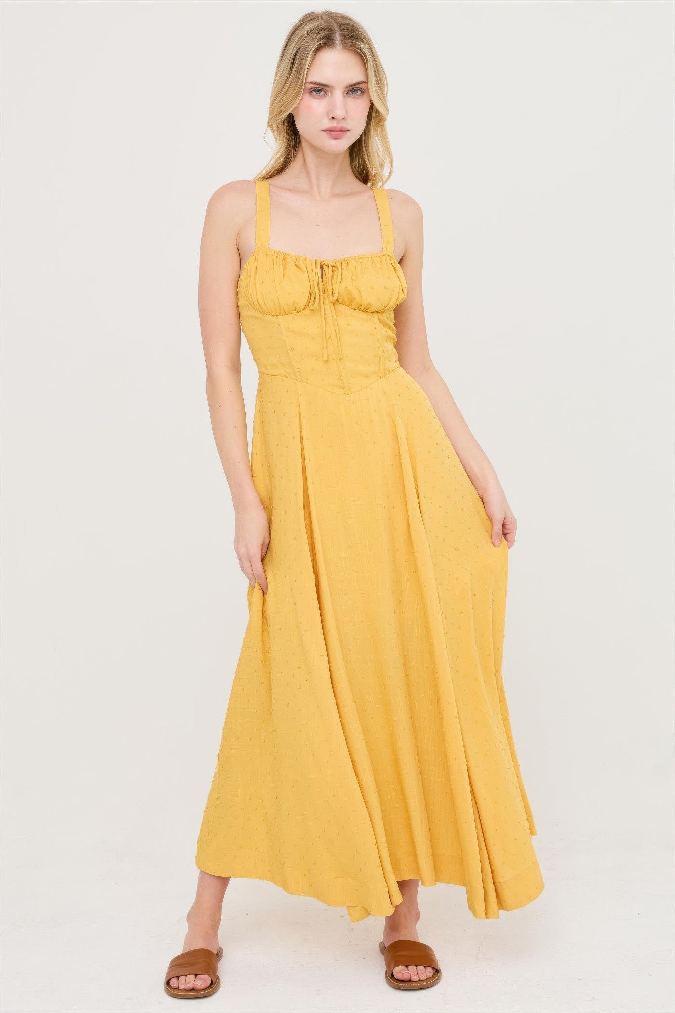 Boned Tie-back Dress  Shop One Place