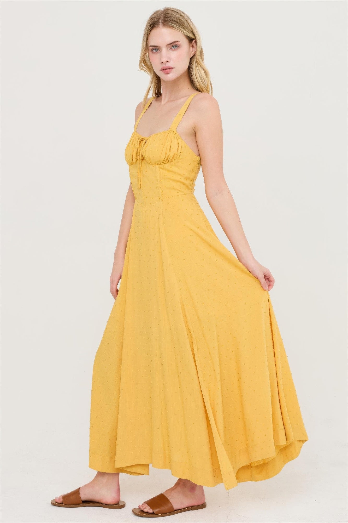 Boned Tie-back Dress  Shop One Place