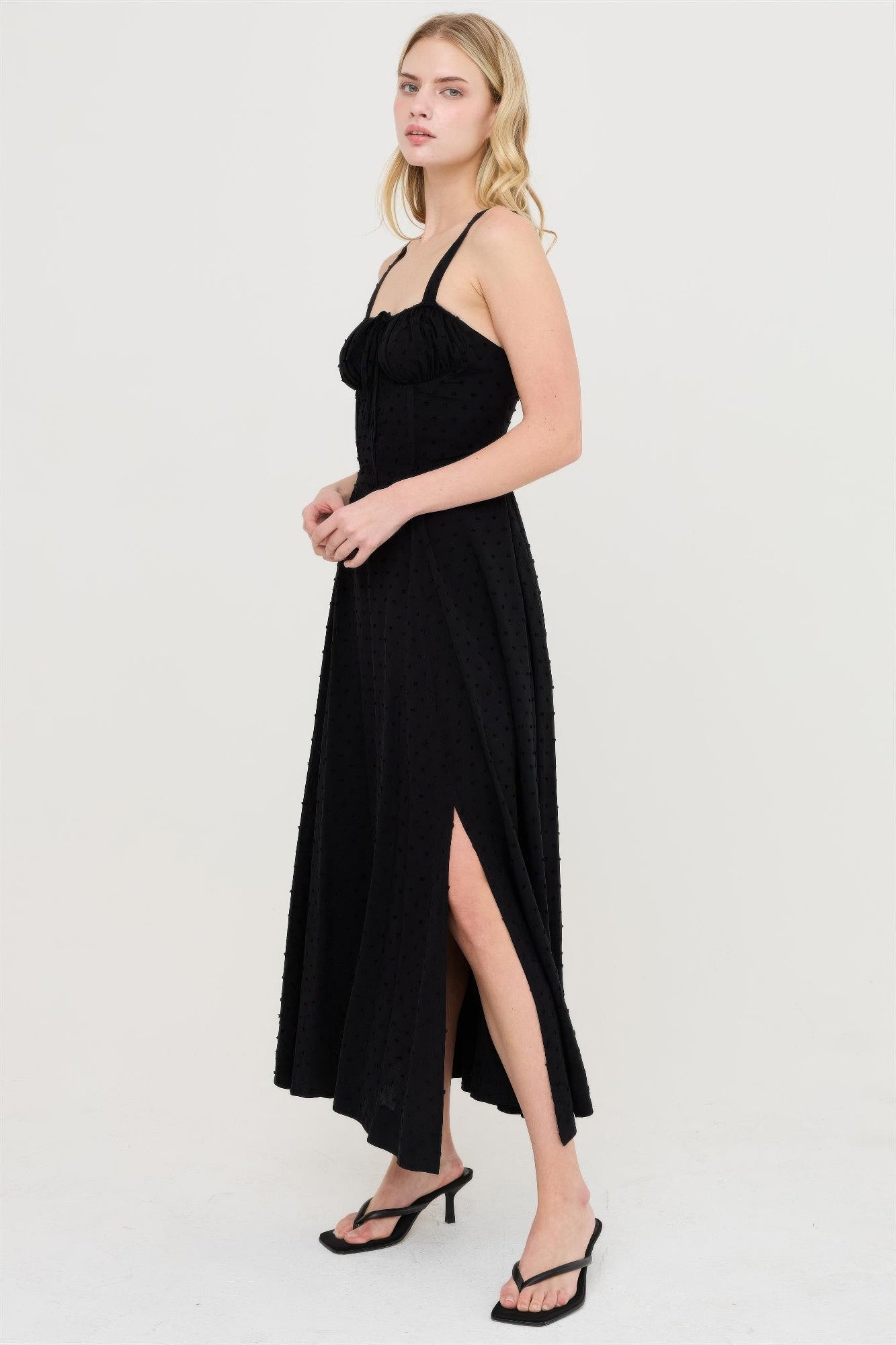 Boned Tie-back Dress  Shop One Place