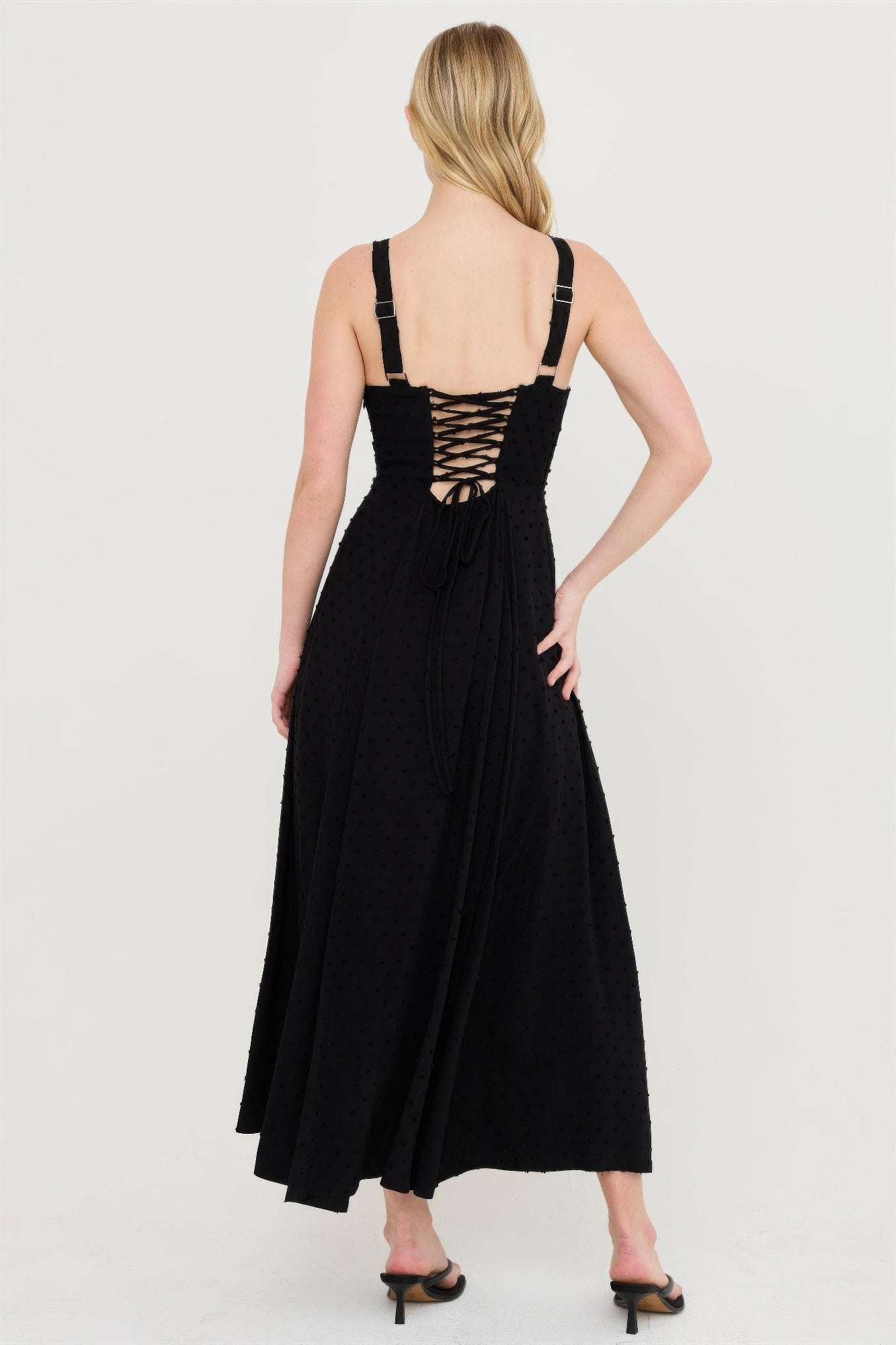 Boned Tie-back Dress  Shop One Place